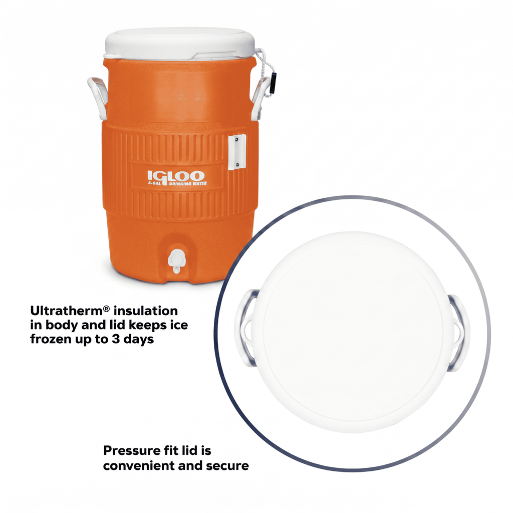 Igloo 5 Gallon Heavy-Duty Beverage Cooler - Orange