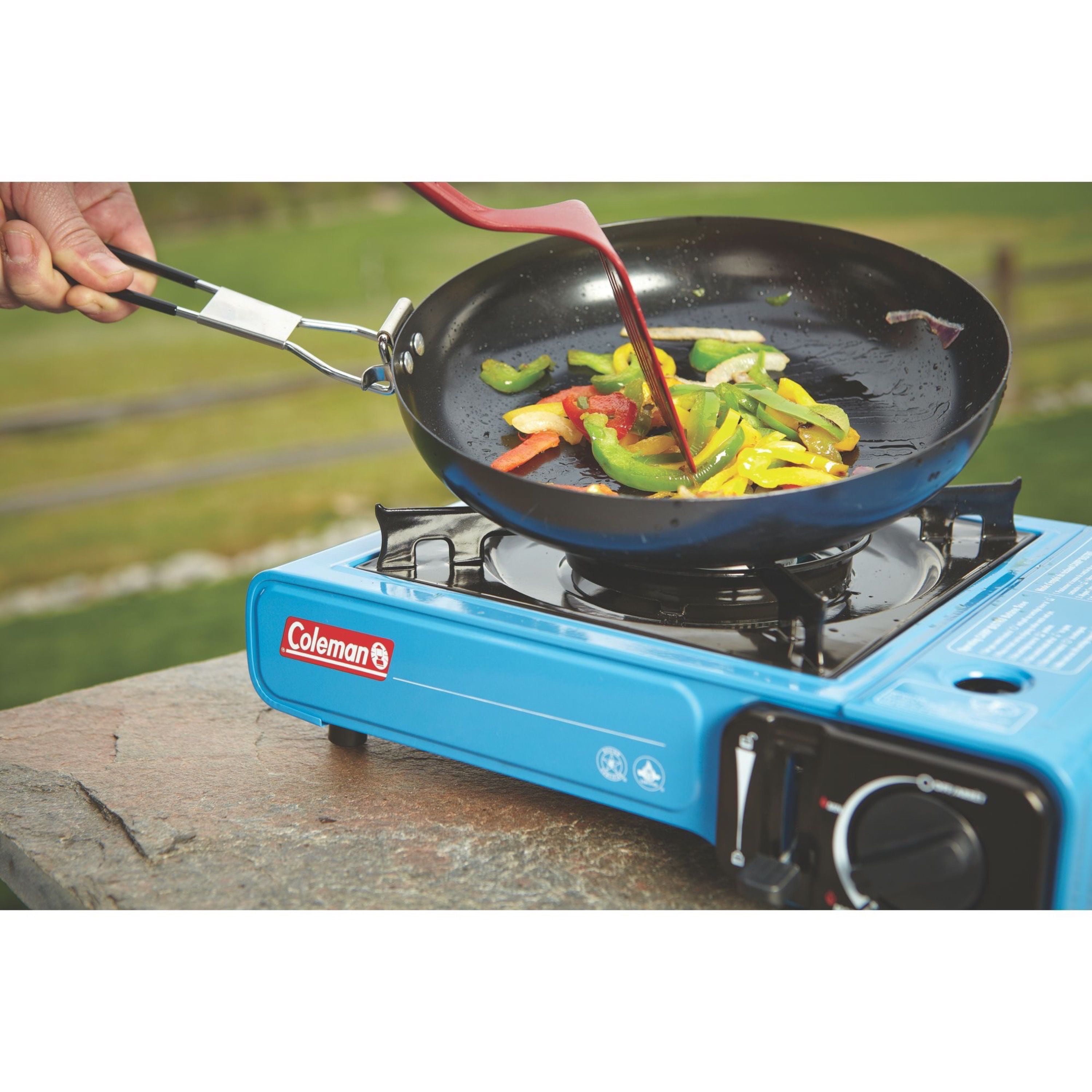 Coleman Tabletop Butane Gas Camping Stove - 1-Burner, Blue