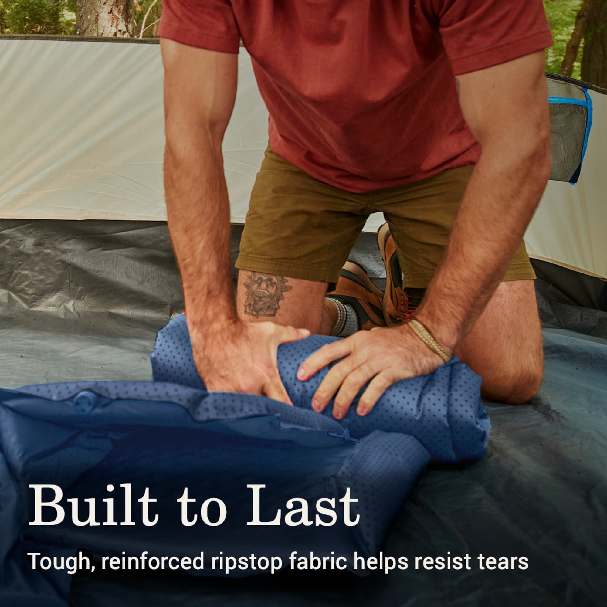 Coleman Montauk Big and Tall Self-Inflating Sleeping Pad - Blue Nights