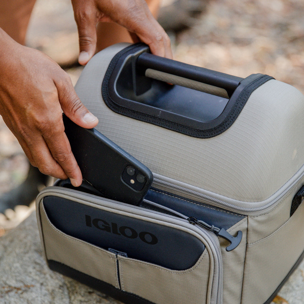 Igloo 22 Can Capacity Trek Gripper Soft Sided Cooler - Sandstone Tan