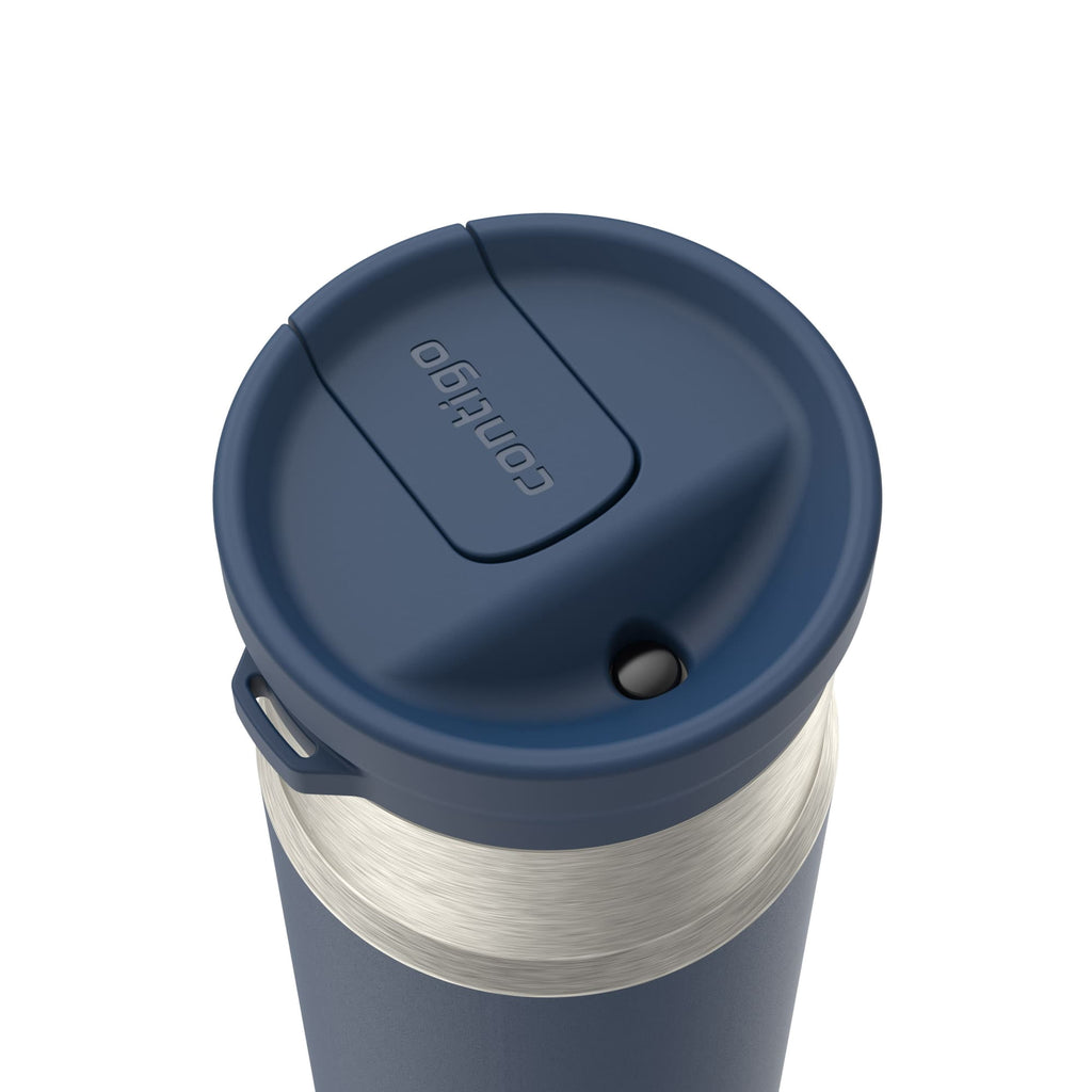 Contigo SnapSeal 14 oz Leakproof Stainless Steel Water Bottle - Vacuum-Insulated for Hot & Cold Drinks, Spill-Proof AutoClose Opening with Straw Compatibility, BPA-Free & Lead-Free, Dishwasher Safe