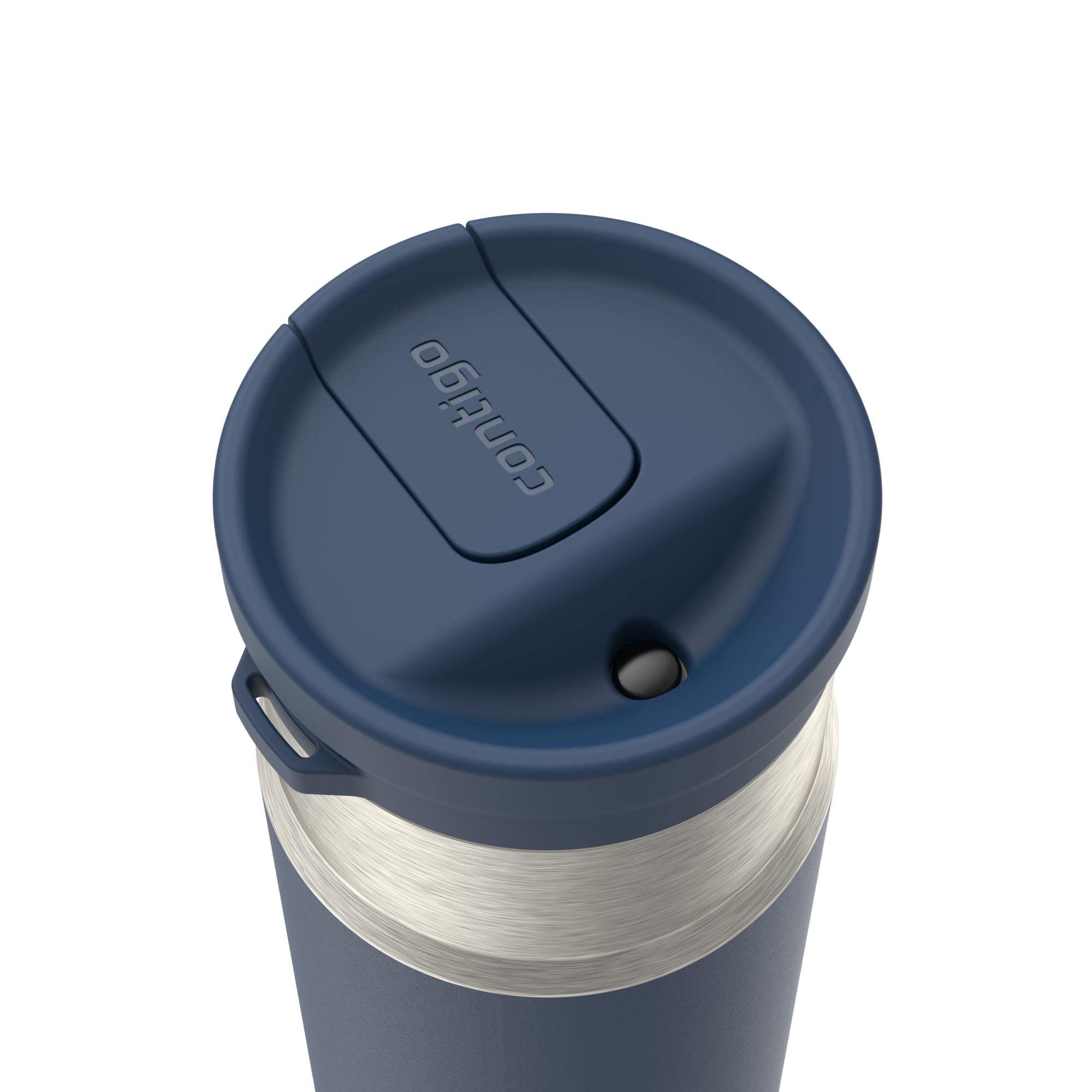 Contigo SnapSeal 14 oz Leakproof Stainless Steel Water Bottle - Vacuum-Insulated for Hot & Cold Drinks, Spill-Proof AutoClose Opening with Straw Compatibility, BPA-Free & Lead-Free, Dishwasher Safe