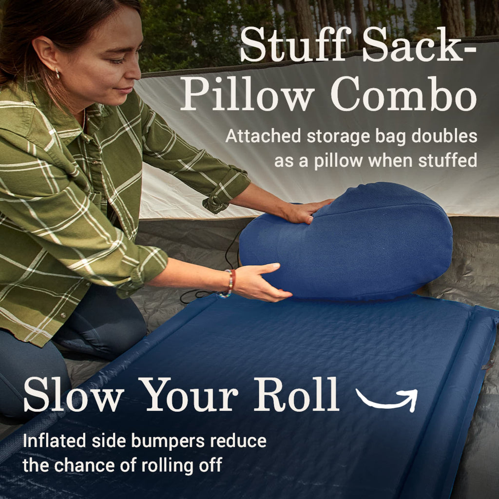 Coleman Montauk Big and Tall Self-Inflating Sleeping Pad - Blue Nights