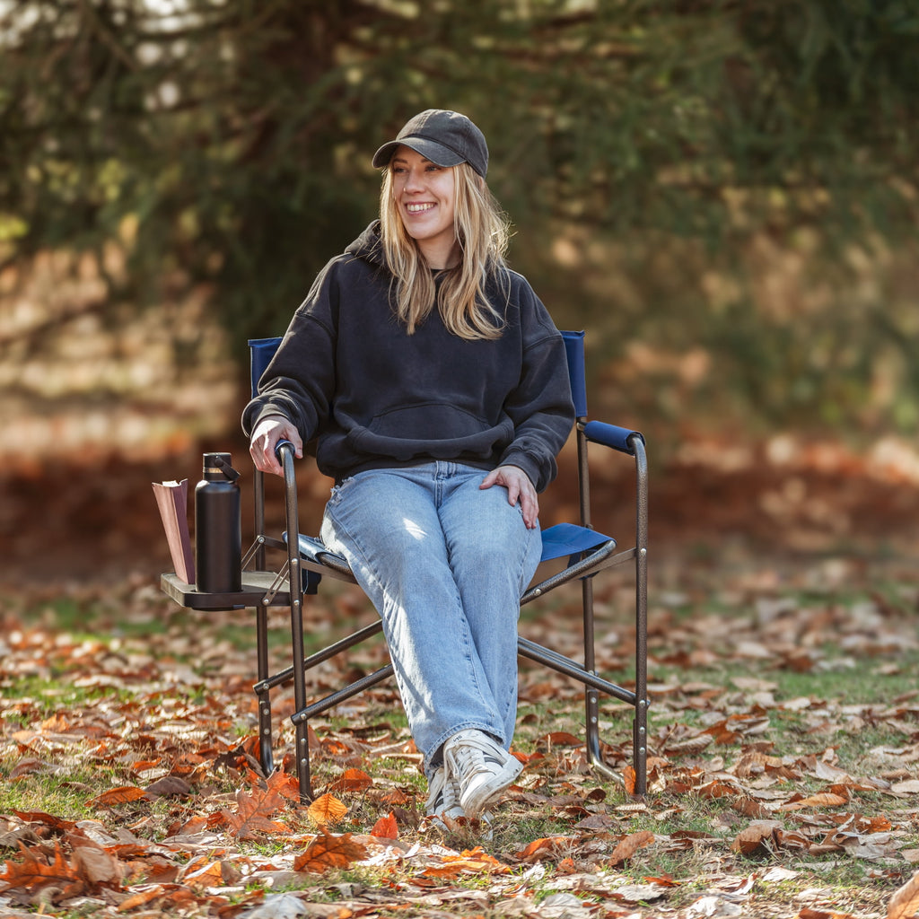 Ozark Trail Director Chair with Side Table - Navy