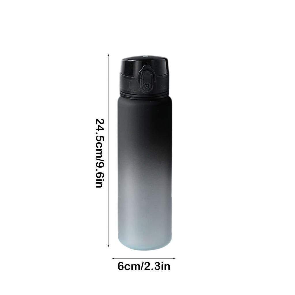 Kumdkd 24oz Leakproof Water Bottle with Infuser - Gradient Color Tritan Sports Cup for Gym & Hiking - BPA-Free Thermal Locking Tumbler for Hot/Cold Drinks