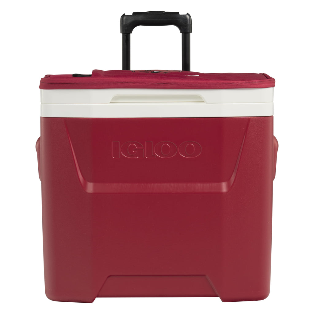 University of Arkansas Razorbacks 28 QT Laguna Soft Top Wheeled Cooler by Igloo - Red