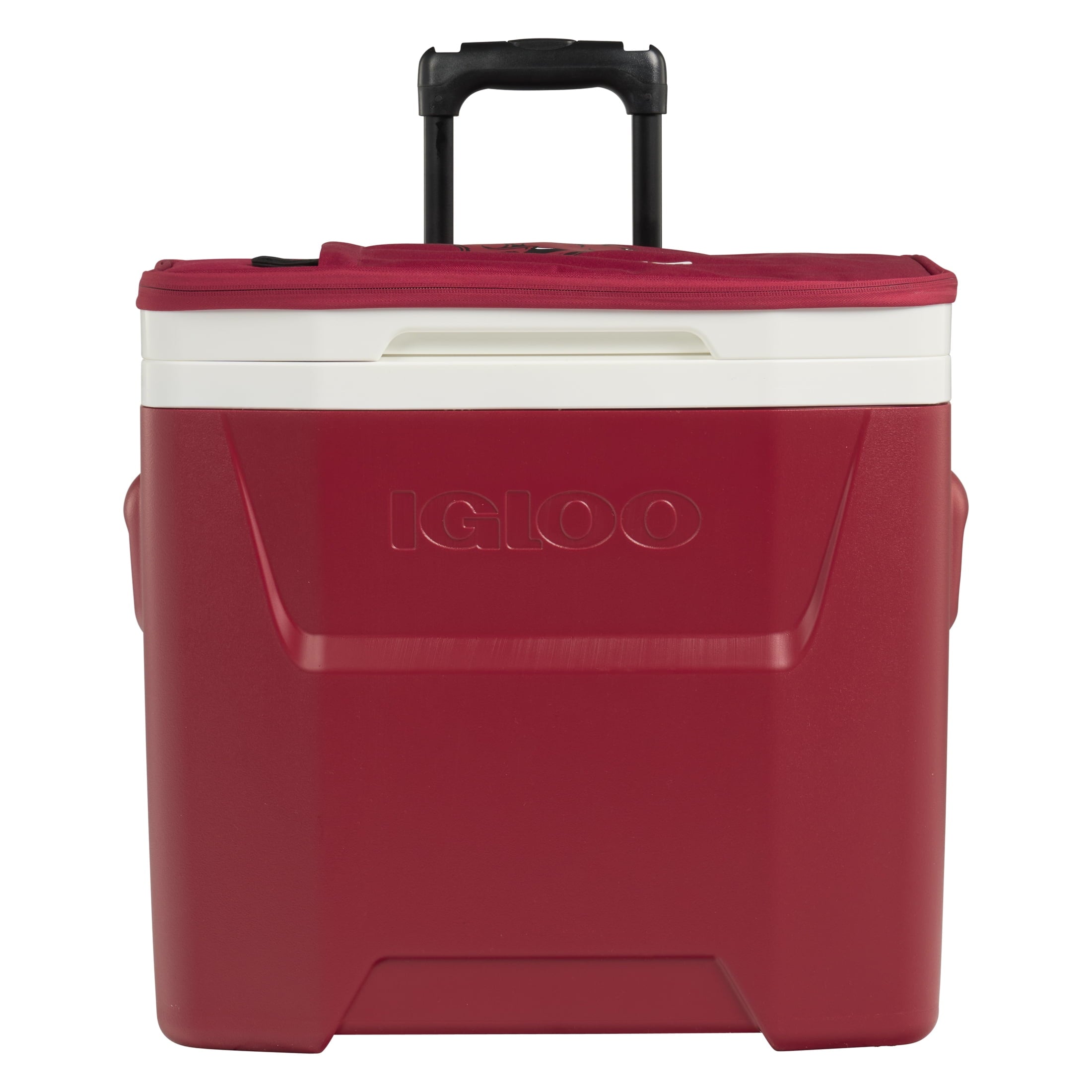 University of Arkansas Razorbacks 28 QT Laguna Soft Top Wheeled Cooler by Igloo - Red