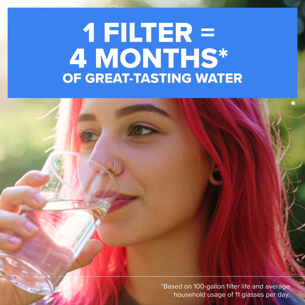 Brita Elite Chrome - Faucet Water Filter System, 2 Replacement Filters, Reduces Lead