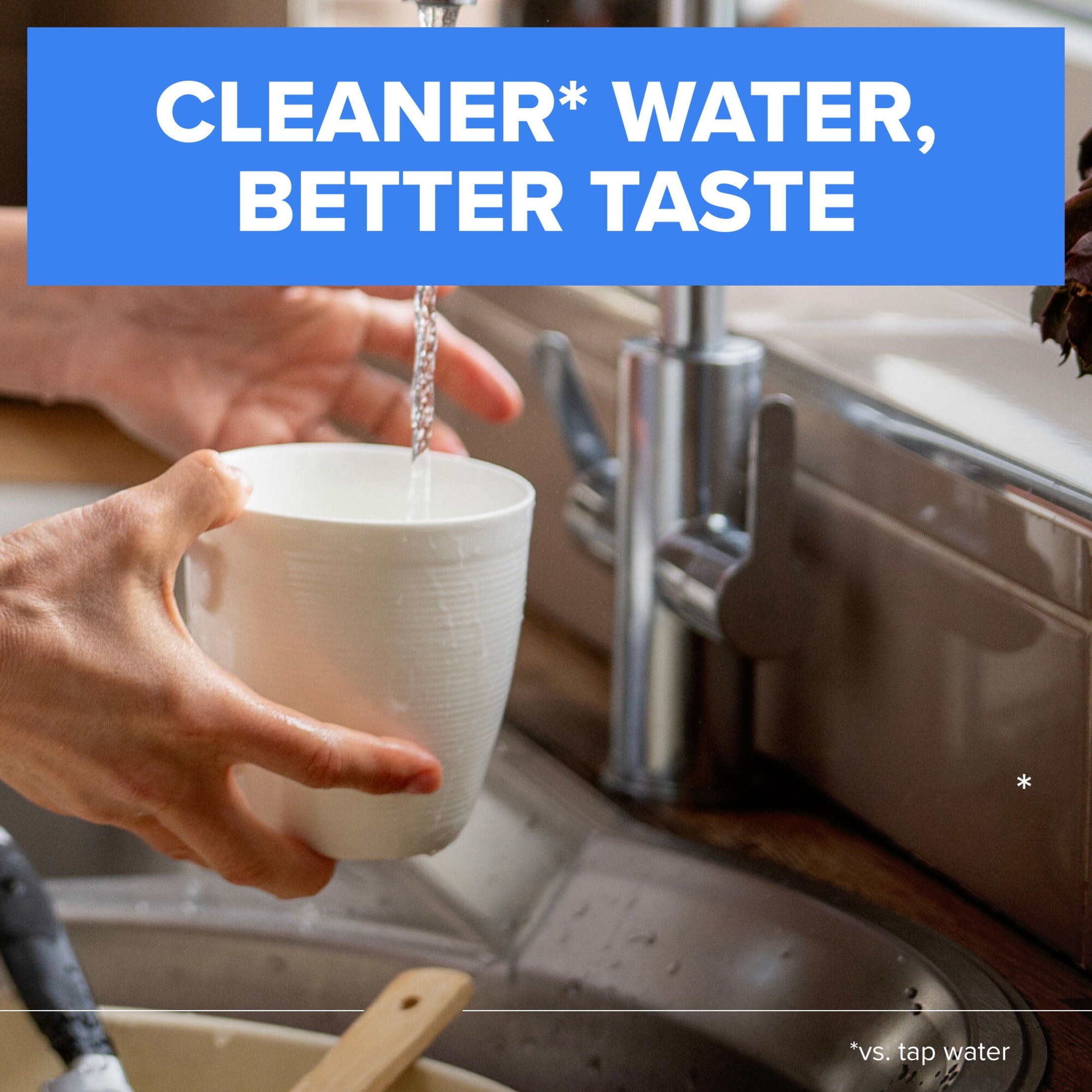 Brita Elite Advanced White - Faucet Water Filter System, 2 Replacement Filters, Reduces Lead