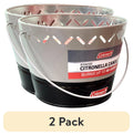 Coleman Brand Triple Wick Citronella Candle 20oz 2-Tone Bucket - Gray/Black - 2-Pack