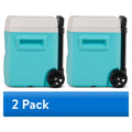 Igloo 16 QT Laguna Hard Side Ice Chest Cooler with Wheels - Aqua Blue - 2-Pack