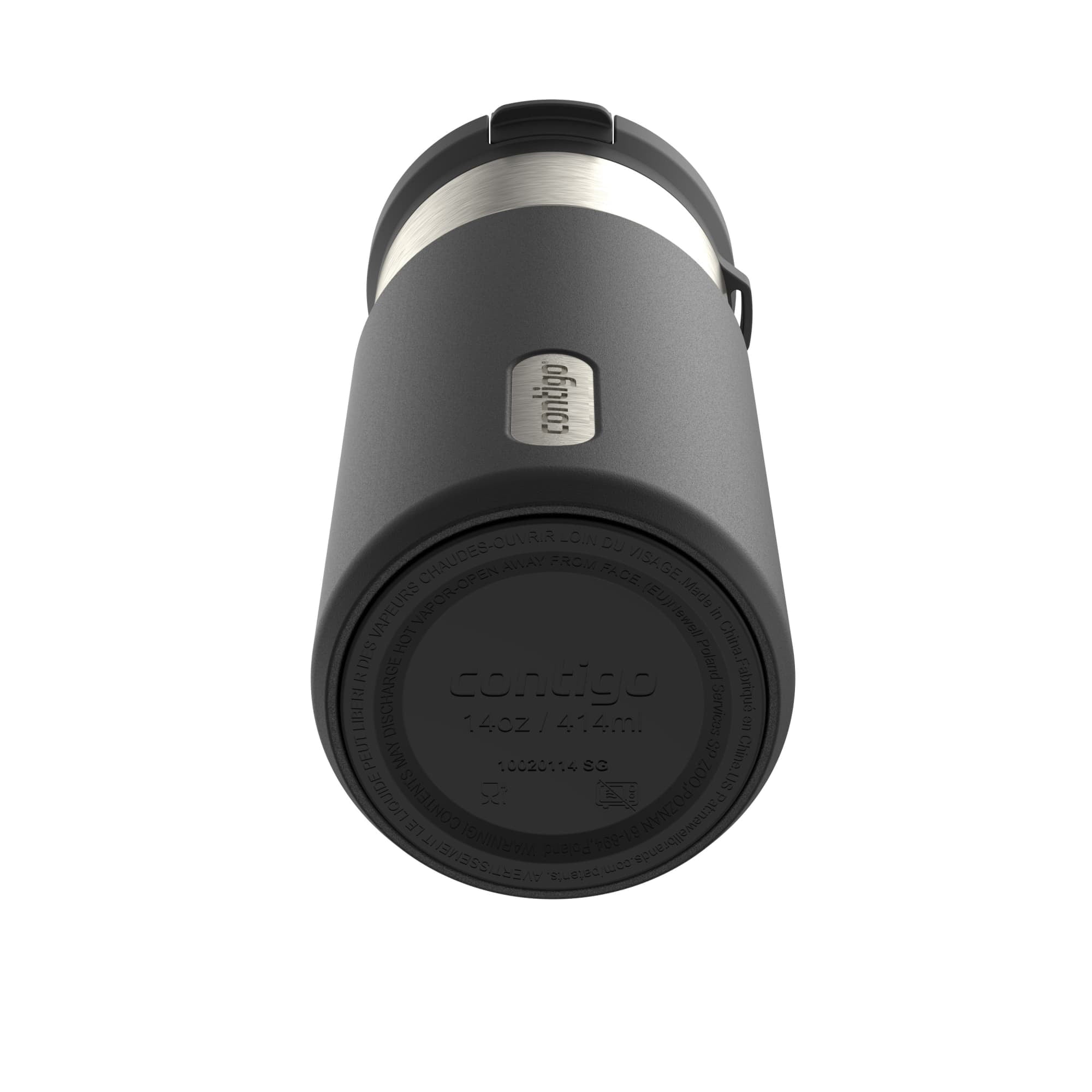 Contigo SnapSeal 14 oz Leakproof Stainless Steel Water Bottle - Vacuum-Insulated for Hot & Cold Drinks, Spill-Proof AutoClose Opening with Straw Compatibility, BPA-Free & Lead-Free, Dishwasher Safe