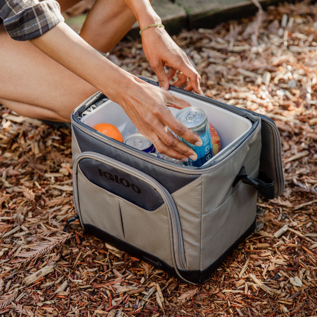 Igloo Trek 18 Can Capacity Softside Cooler with Hard Liner - Sandstone Tan