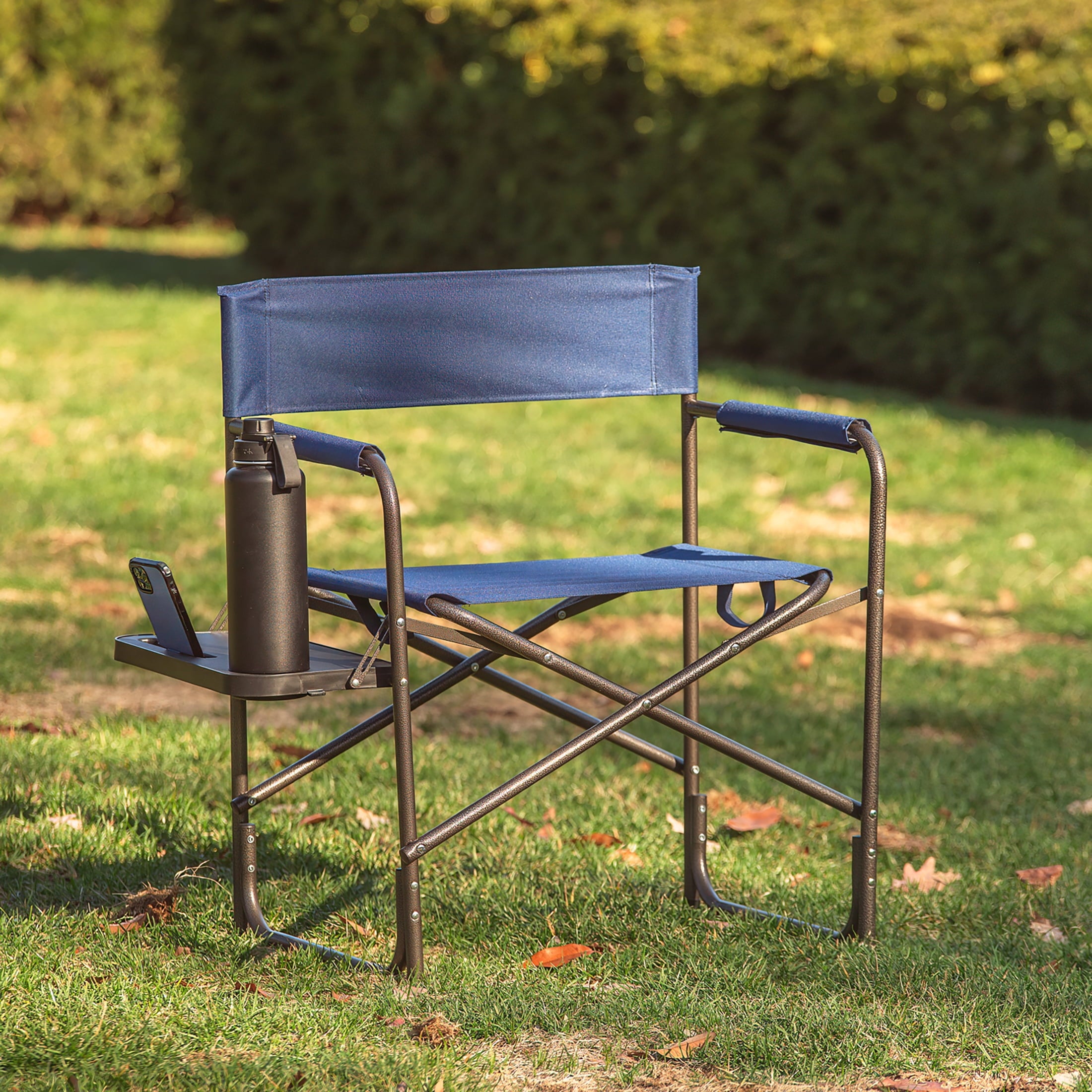 Ozark Trail Director Chair with Side Table - Navy