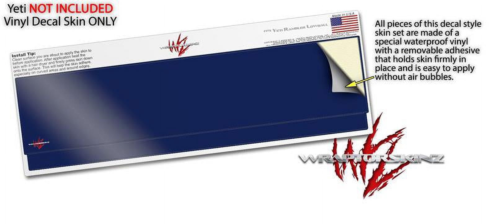 Skin Decal Wrap for Yeti Rambler Lowball - Solids Collection Navy Blue by WraptorSkinz