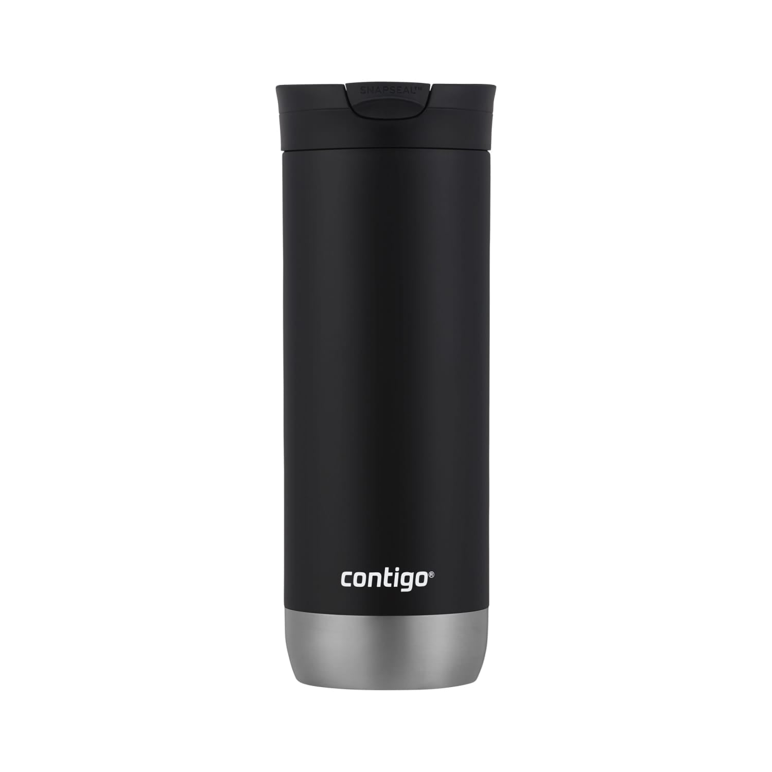 Contigo 16 oz. Huron 2.0 SnapSeal Stainless Steel Travel Mug - Licorice - 4-Pack