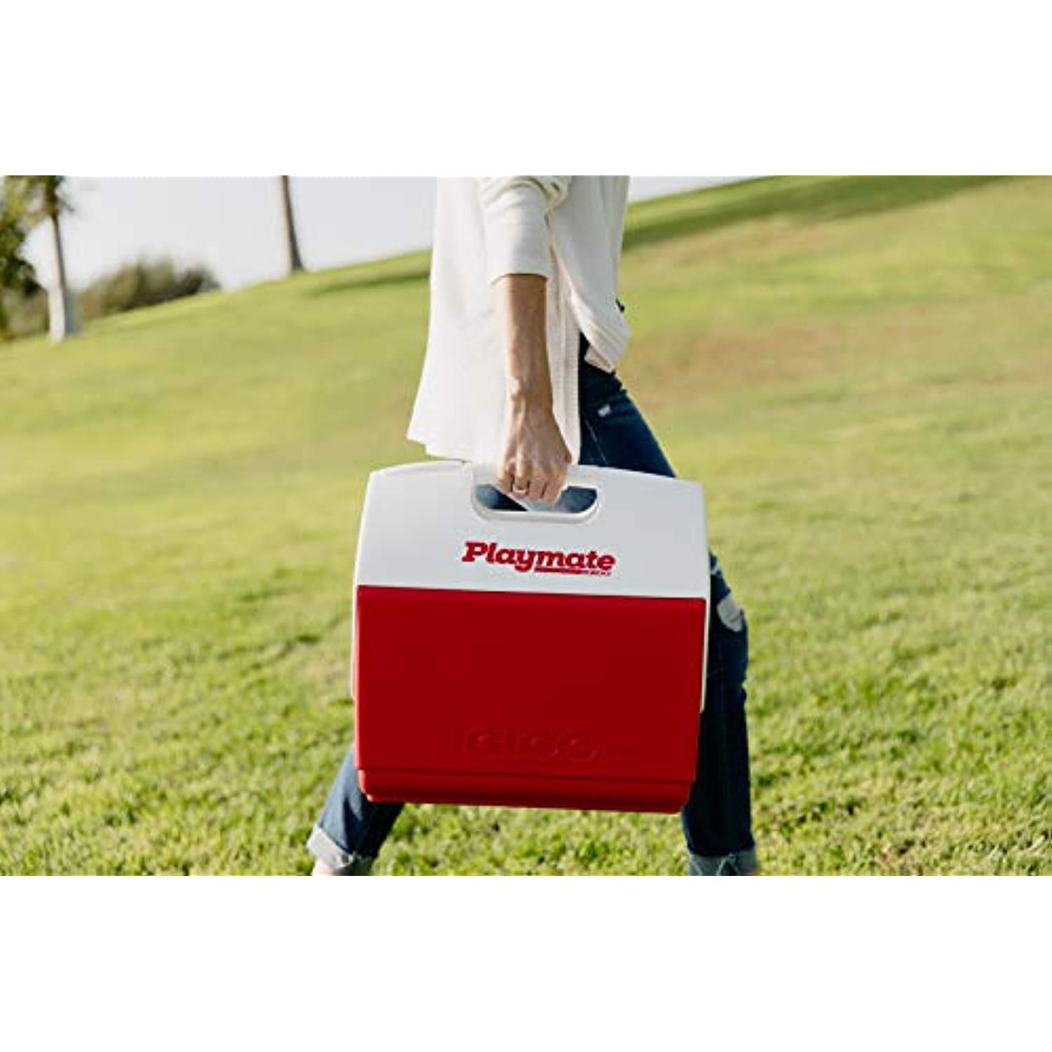 Igloo Red/White - Playmate Pal 7 Quart Personal Sized Cooler, 11.75 x 8.25 x 12-Inch, 7 Qt