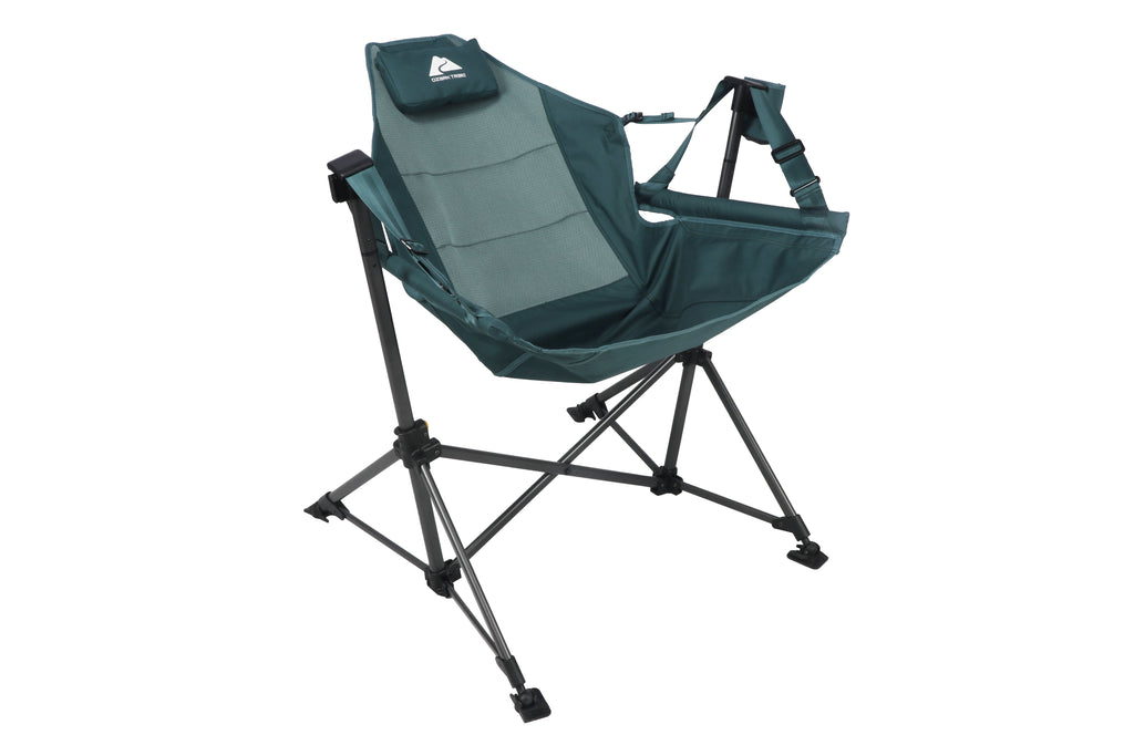 Ozark Trail Swing Hammock Chair with Built-in Pillow - Green