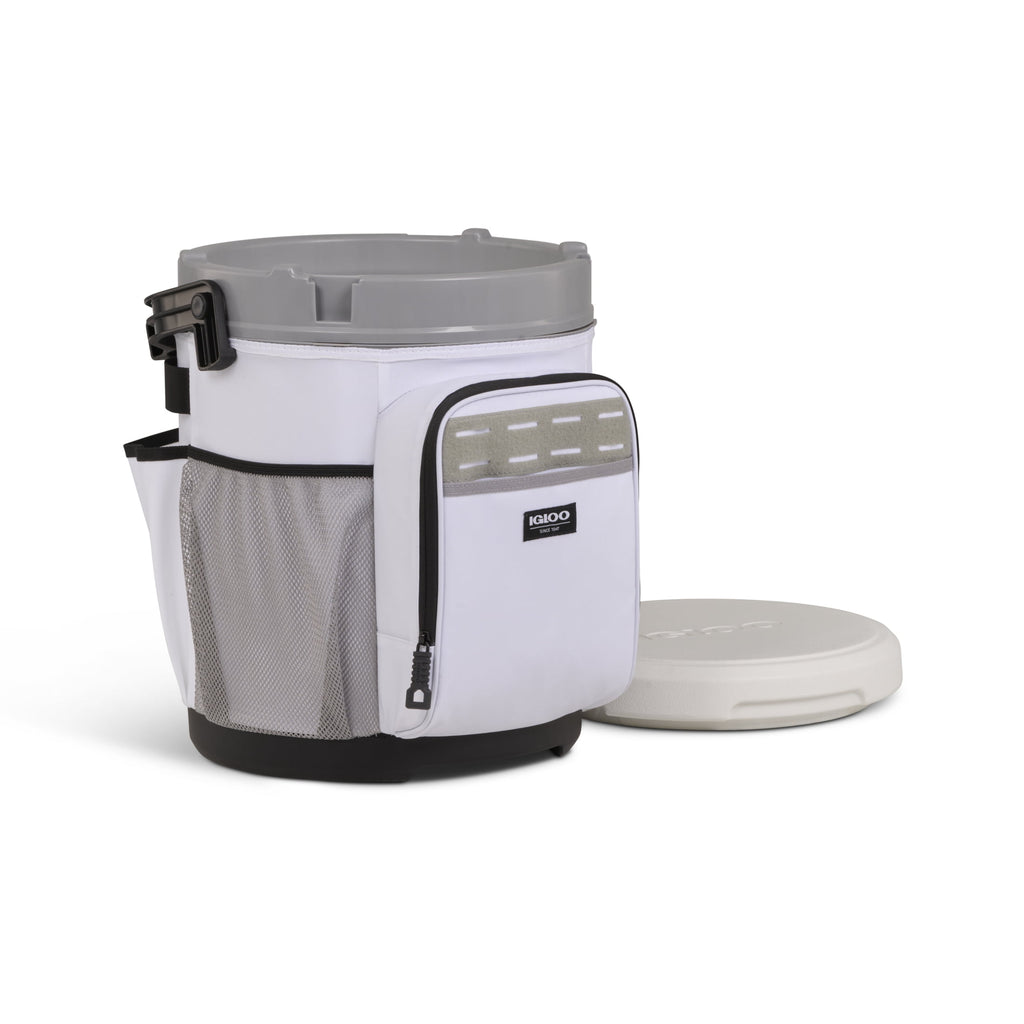 Igloo 20 QT Marine Cooler Bucket and Seat - White
