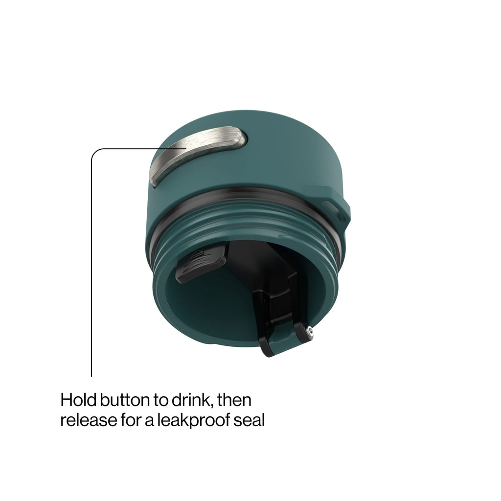 Contigo Water Bottle - 18 Oz, Stainless Steel, Vacuum Insulated Leakproof, AutoSeal Lid, Mineral Teal