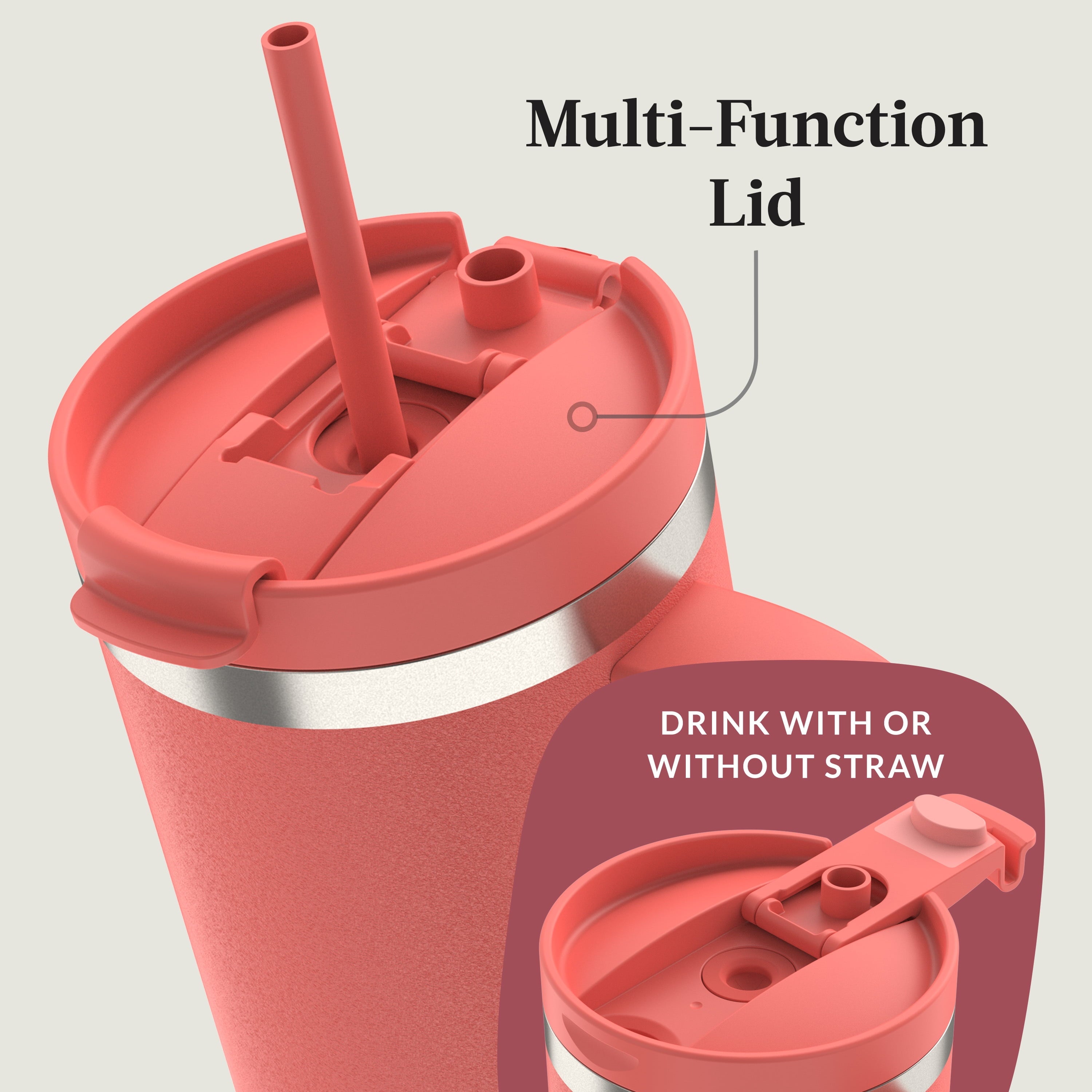 Contigo Streeterville Tumbler 40oz Coral