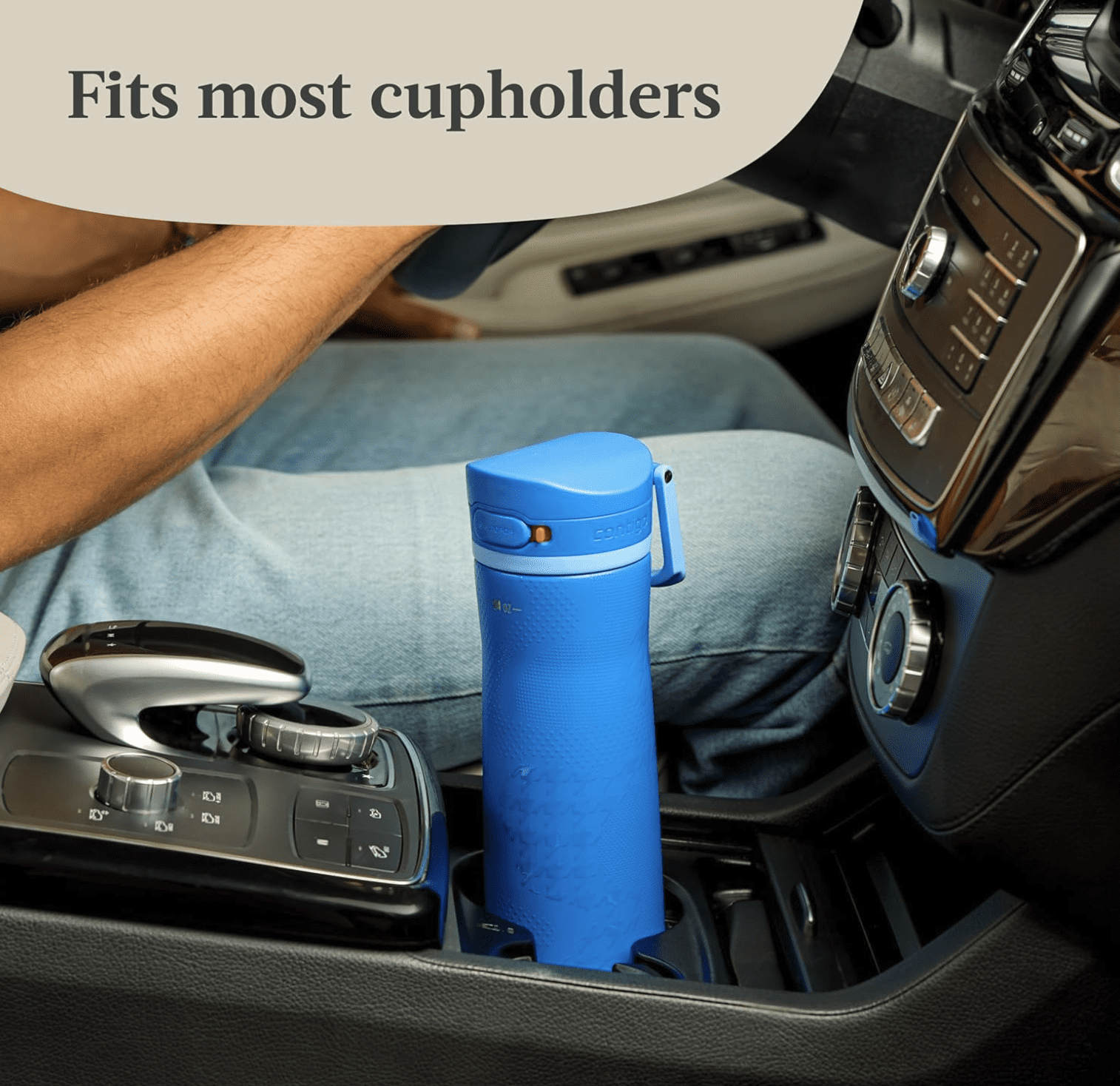Contigo x Ally Love Jackson Chill 2.0 Stainless Steel Water Bottle - AutoPop Lid, 24 oz, Stellar Jay