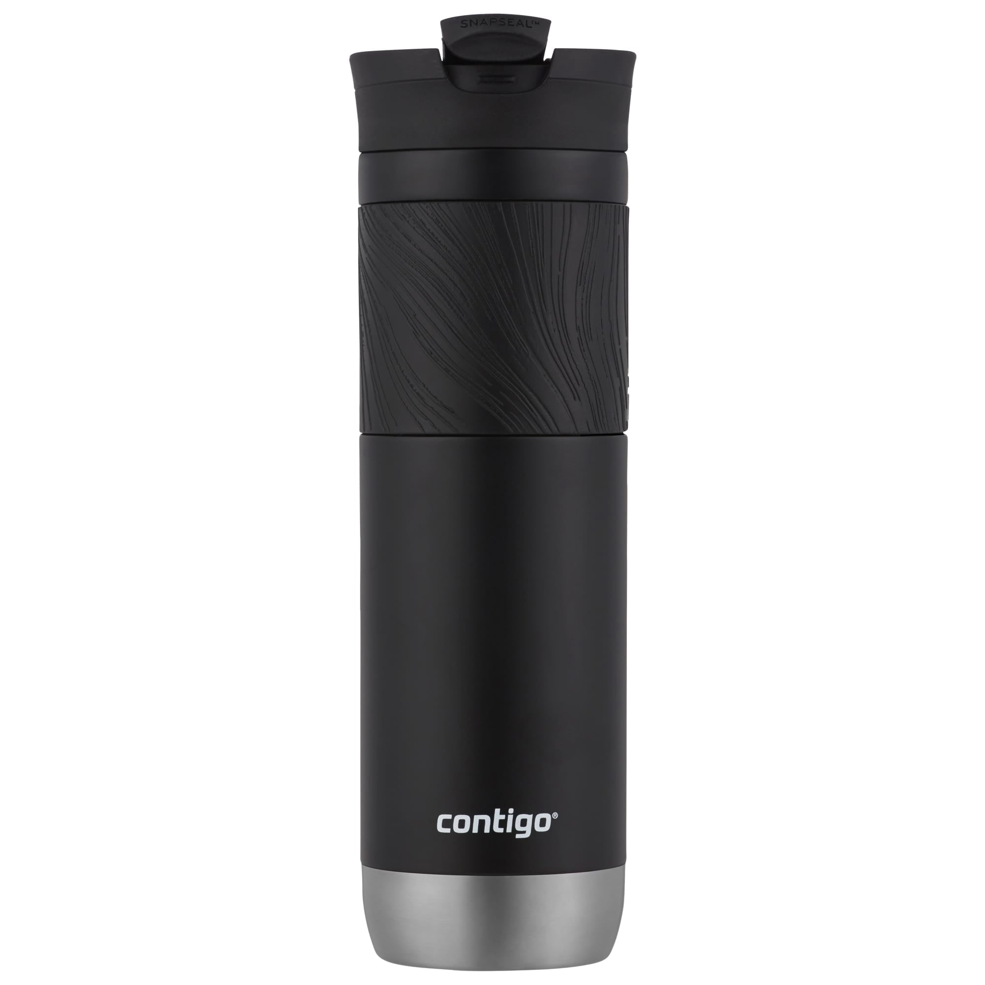 Contigo Byron 2.0 Stainless Steel Travel Mug with SNAPSEAL Lid and Grip in Black - 24 fl oz.