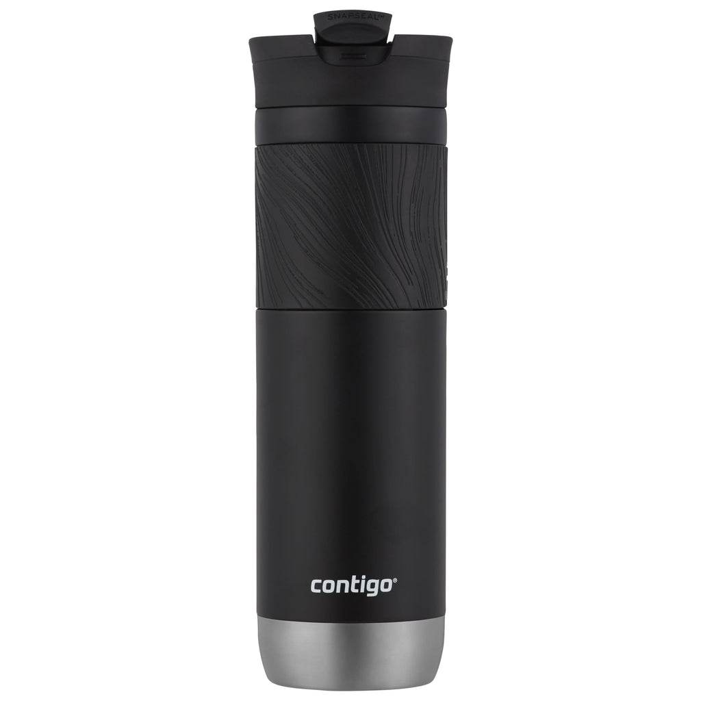 Contigo Byron 2.0 Stainless Steel Travel Mug with SNAPSEAL Lid and Grip in Black - 24 fl oz. - 2-Pack