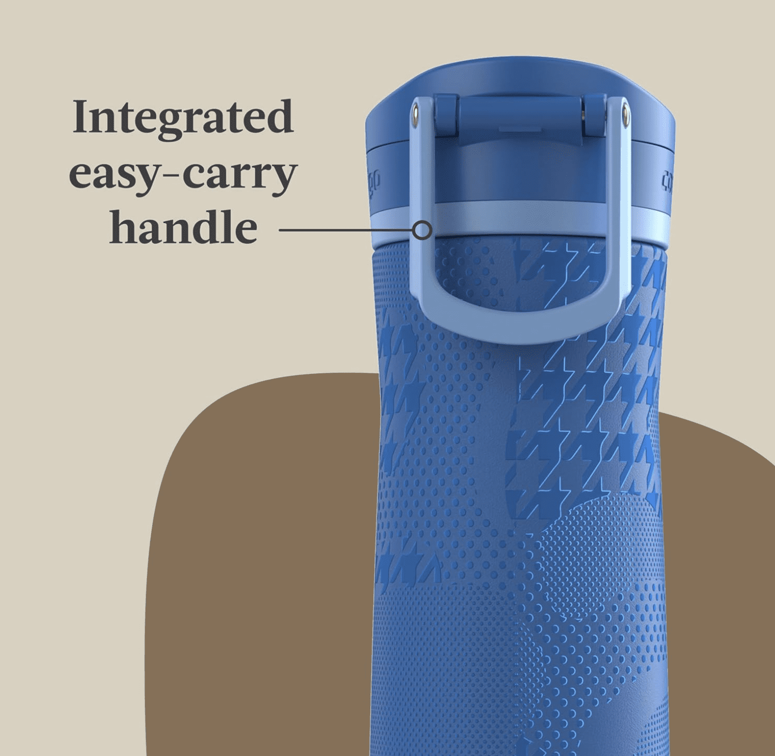 Contigo x Ally Love Jackson Chill 2.0 Stainless Steel Water Bottle - AutoPop Lid, 24 oz, Stellar Jay