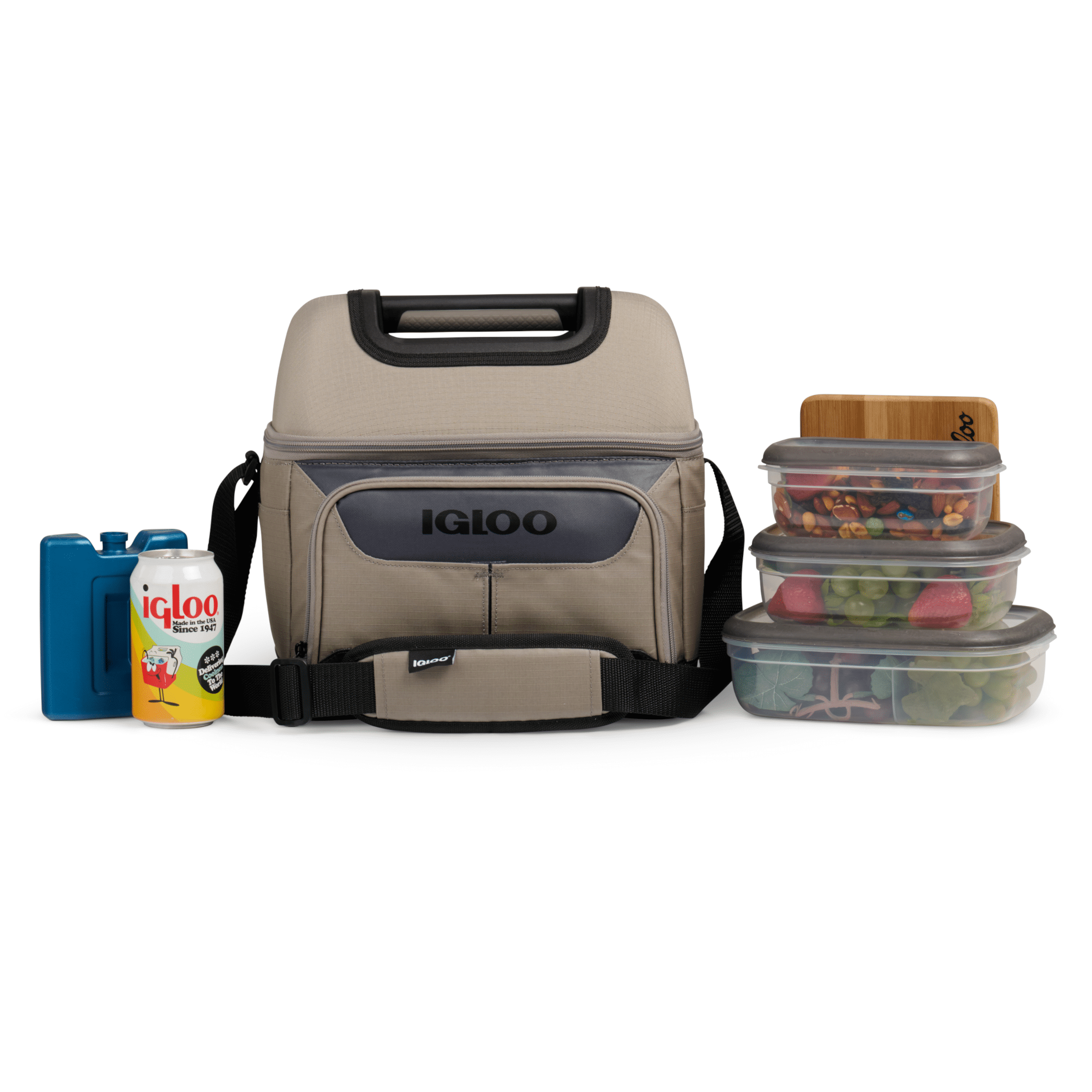 Igloo 22 Can Capacity Trek Gripper Soft Sided Cooler - Sandstone Tan
