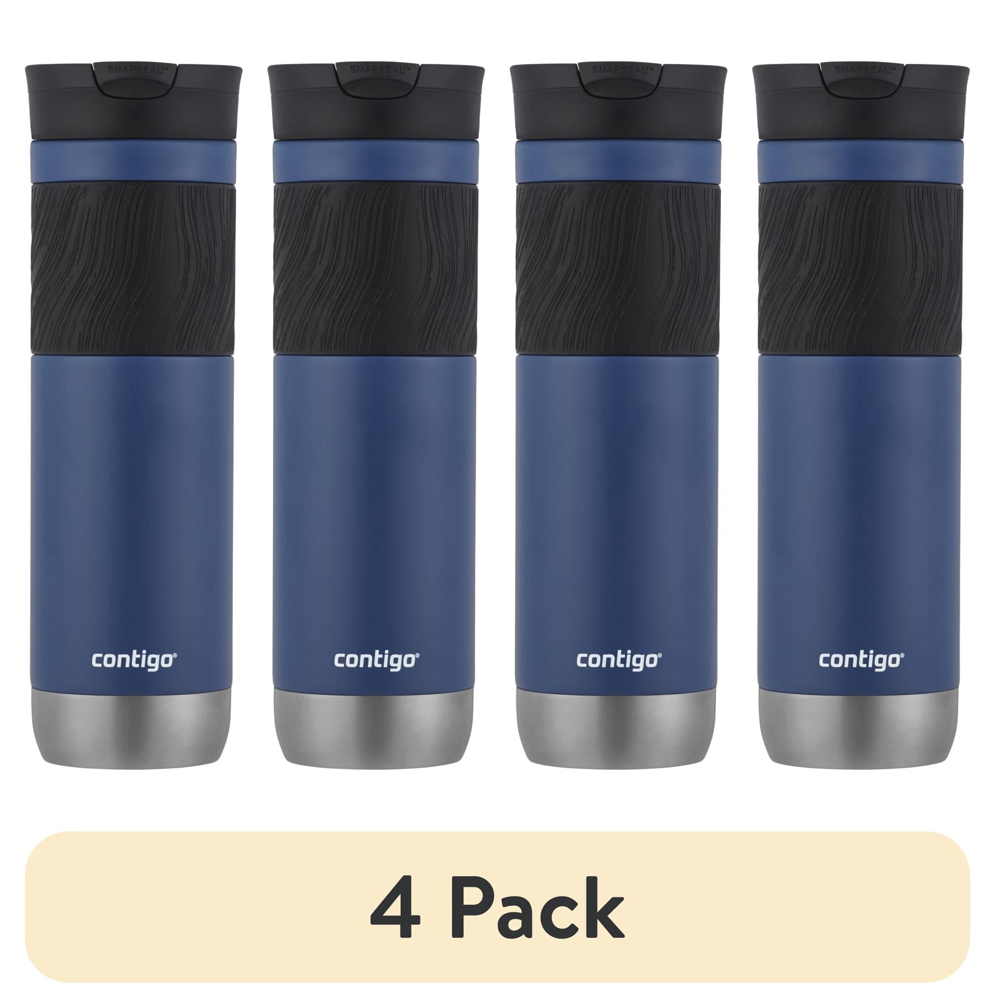 Contigo Byron 2.0 Stainless Steel Travel Mug with SNAPSEAL Lid and grip Blue - 24 fl oz. - 4-Pack