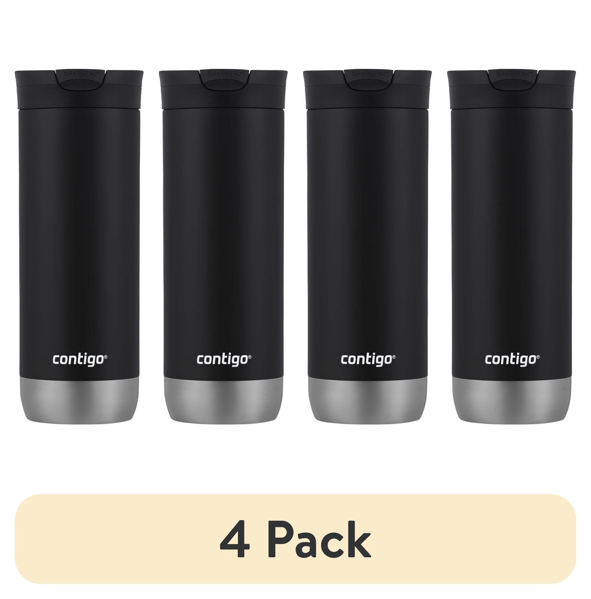 Contigo 16 oz. Huron 2.0 SnapSeal Stainless Steel Travel Mug - Licorice - 4-Pack