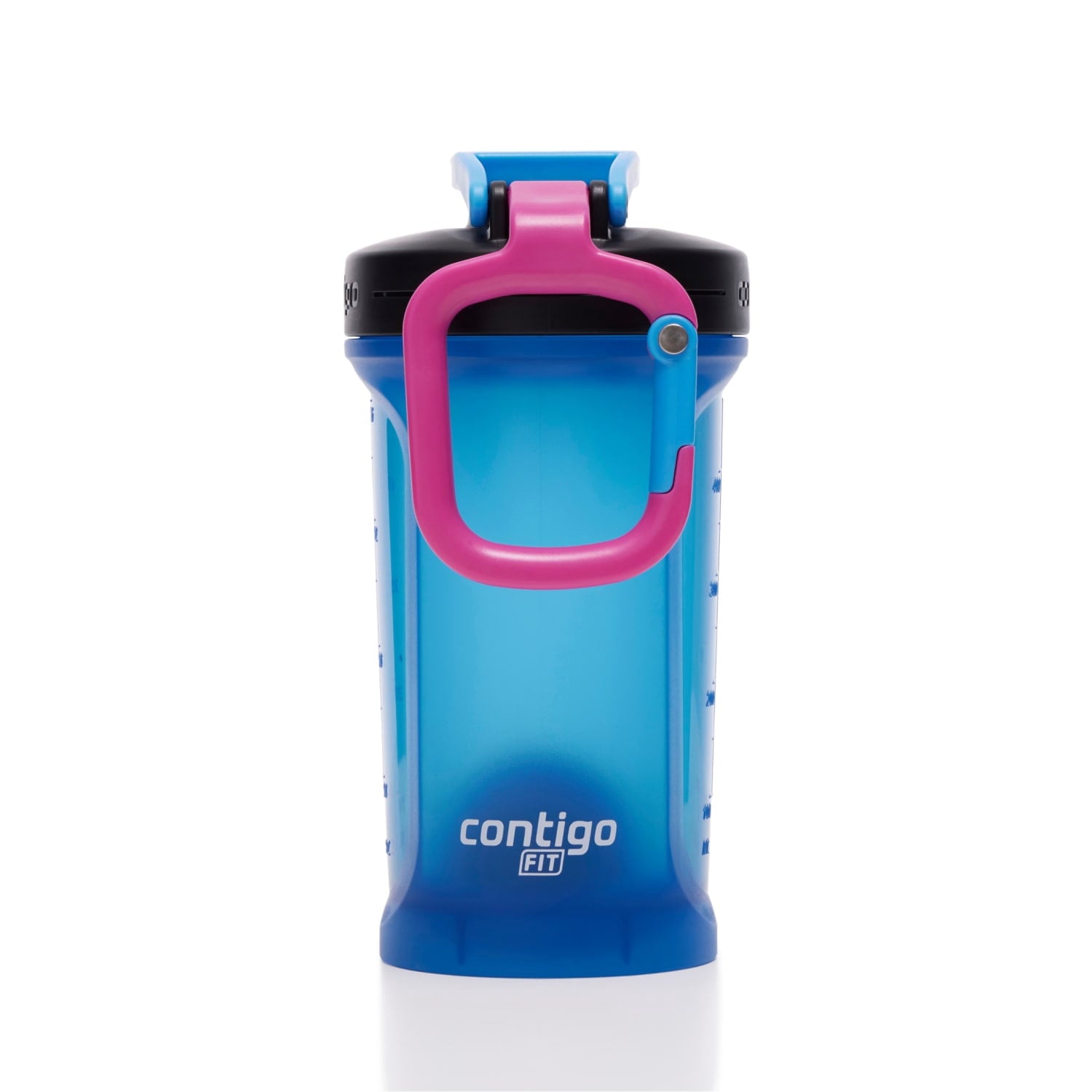 Contigo Fit Plastic Shake & Go 2.0 Shaker Bottle - Blue Poppy, 20 fl oz.