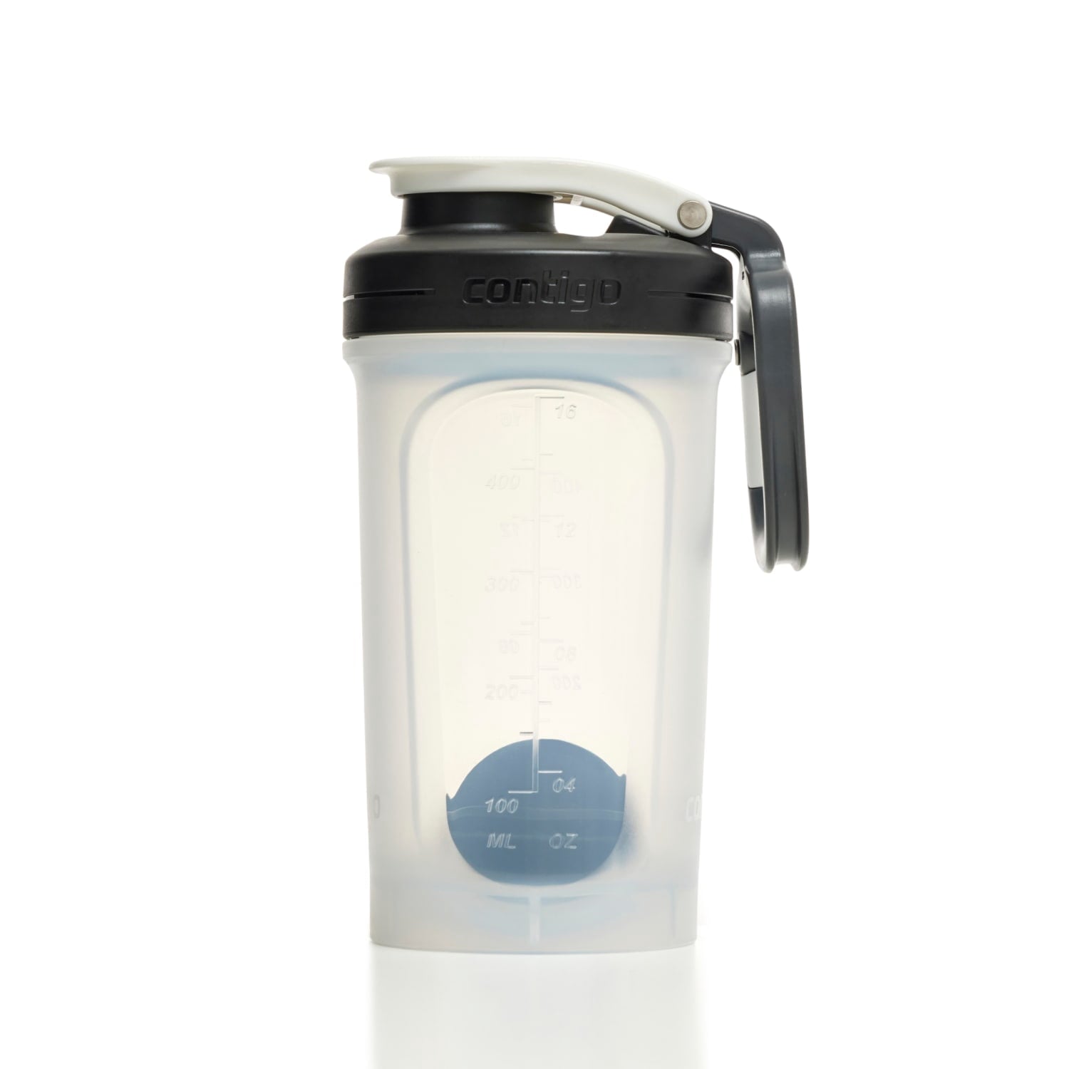 Contigo Fit Plastic Shake & Go 2.0 Shaker Bottle - Salt White, 20 fl oz.