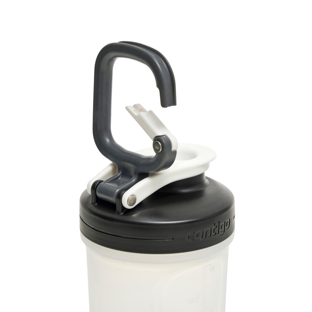 Contigo Fit Plastic Shake & Go 2.0 Shaker Bottle - Salt White, 20 fl oz.