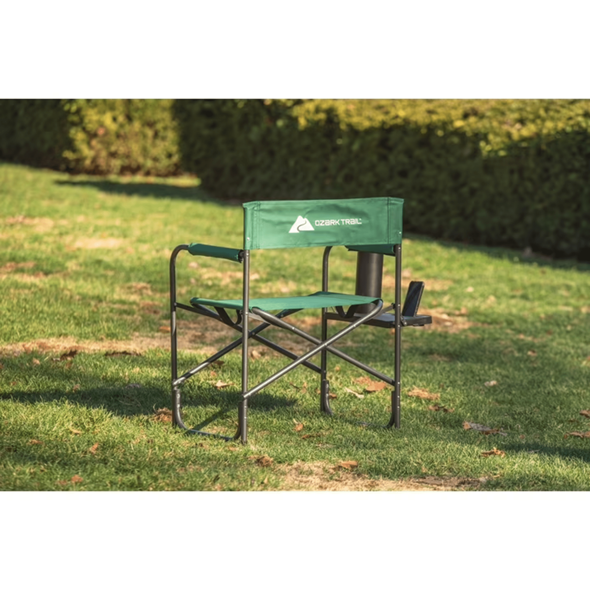 Ozark Trail Director Chair with Side Table - Green