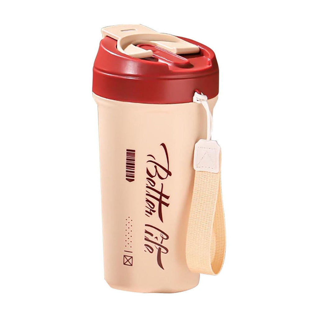 Fzsteel Premium Double Wall Insulated Stainless Steel Travel Mug - 17.6oz Leak-Proof Portable Coffee Tumbler with Handle for Car, Office, and Outdoor Use
