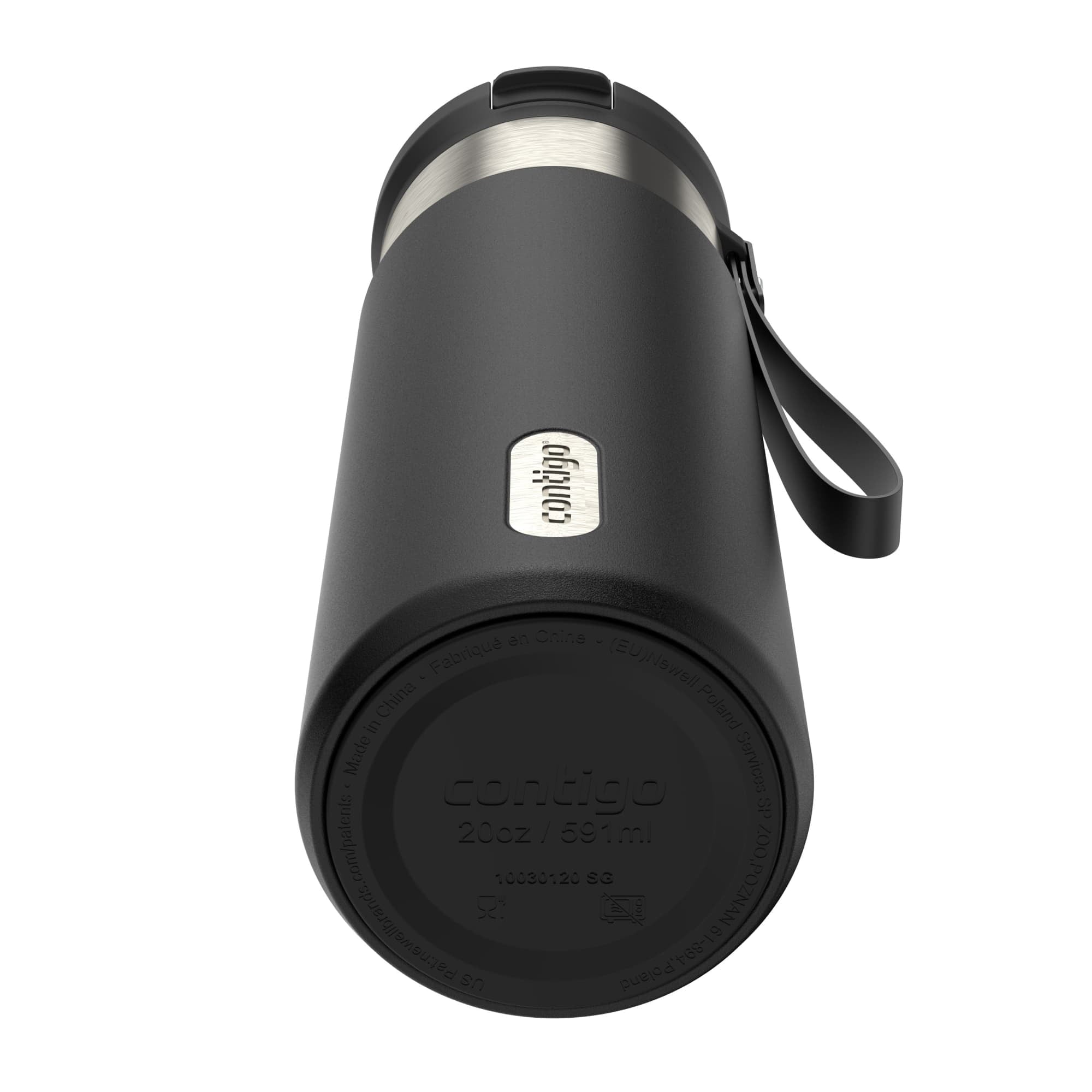 Contigo SnapSeal 20 oz Leakproof Stainless Steel Water Bottle with Reusable Straw - Vacuum-Insulated for Hot & Cold Drinks, Spill-Proof AutoClose Opening, BPA-Free & Lead-Free, Dishwasher Safe