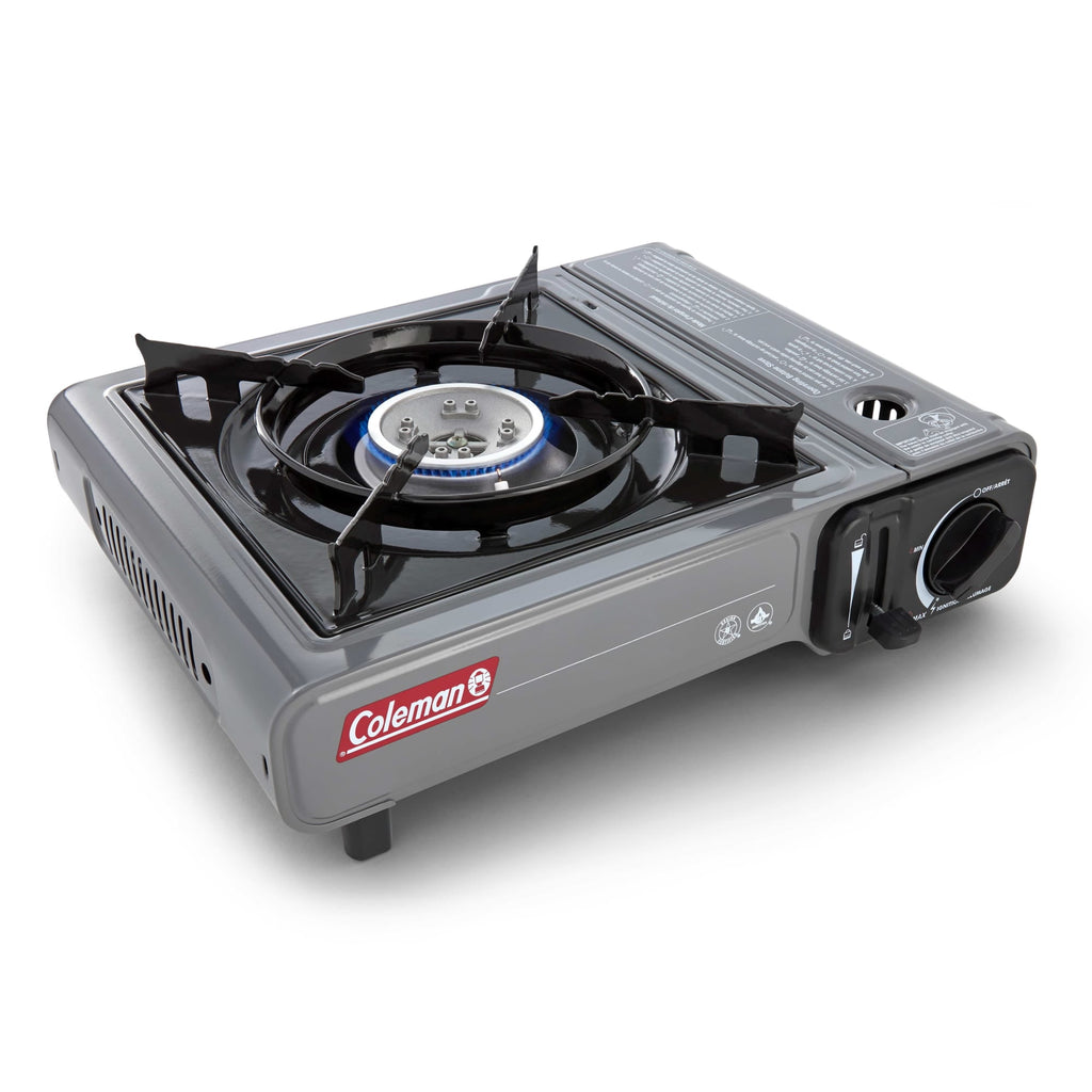 Coleman Tabletop Portable Butane Gas Camping Stove - 1 Burner, Gray