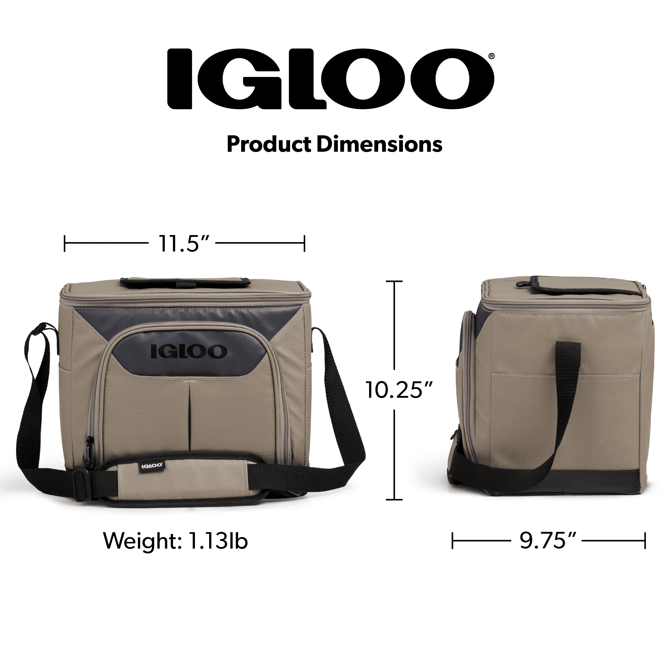 Igloo Trek 18 Can Capacity Softside Cooler with Hard Liner - Sandstone Tan