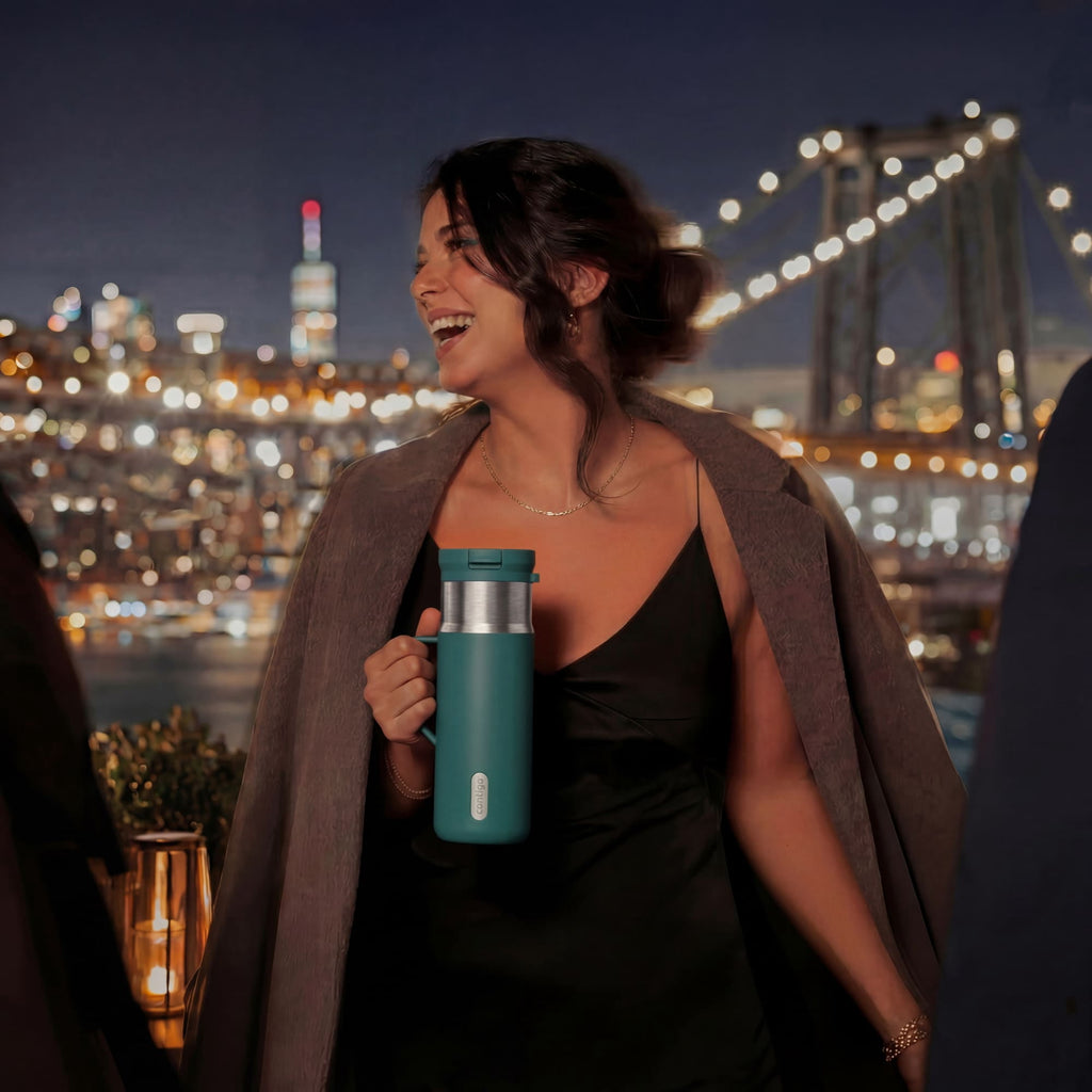 Contigo Water Bottle - 18 Oz, Stainless Steel, Vacuum Insulated Leakproof, SnapSeal Lid, Mineral Teal
