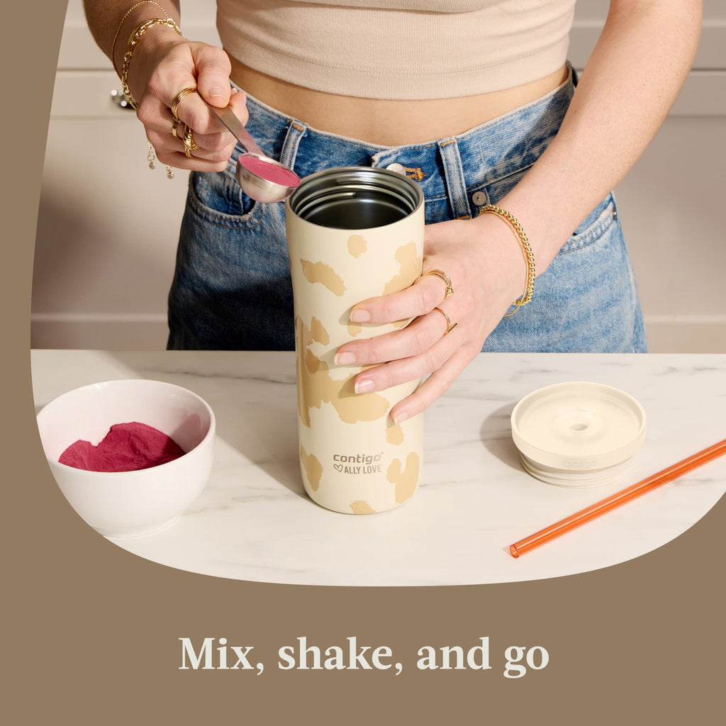 Contigo Streeterville 2.0 Insulated Stainless Steel Tumbler with Straw - 24oz, Oatmilk