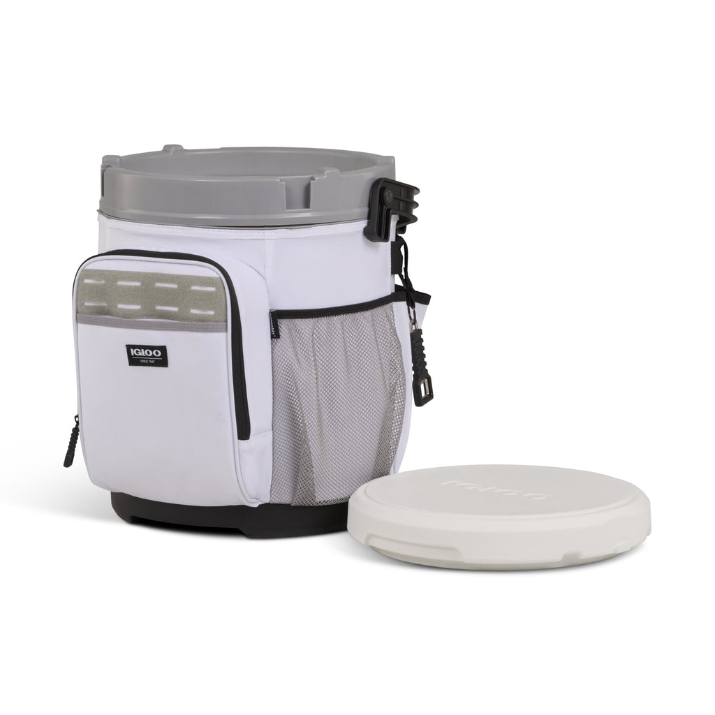 Igloo 20 QT Marine Cooler Bucket and Seat - White