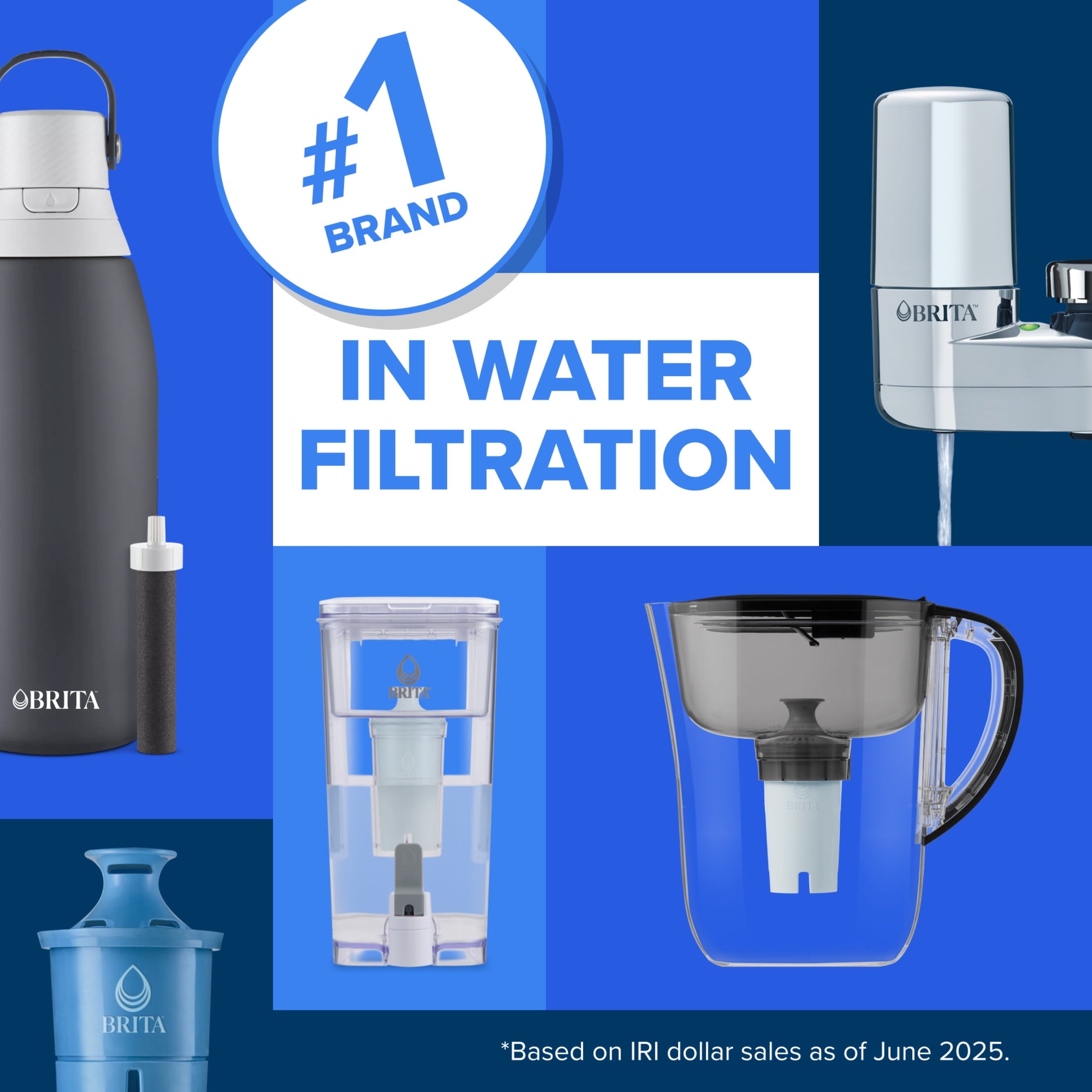 Brita Standard Replacement Water Filter - Compatible with All Brita Pitchers & Dispensers (3 Pack)