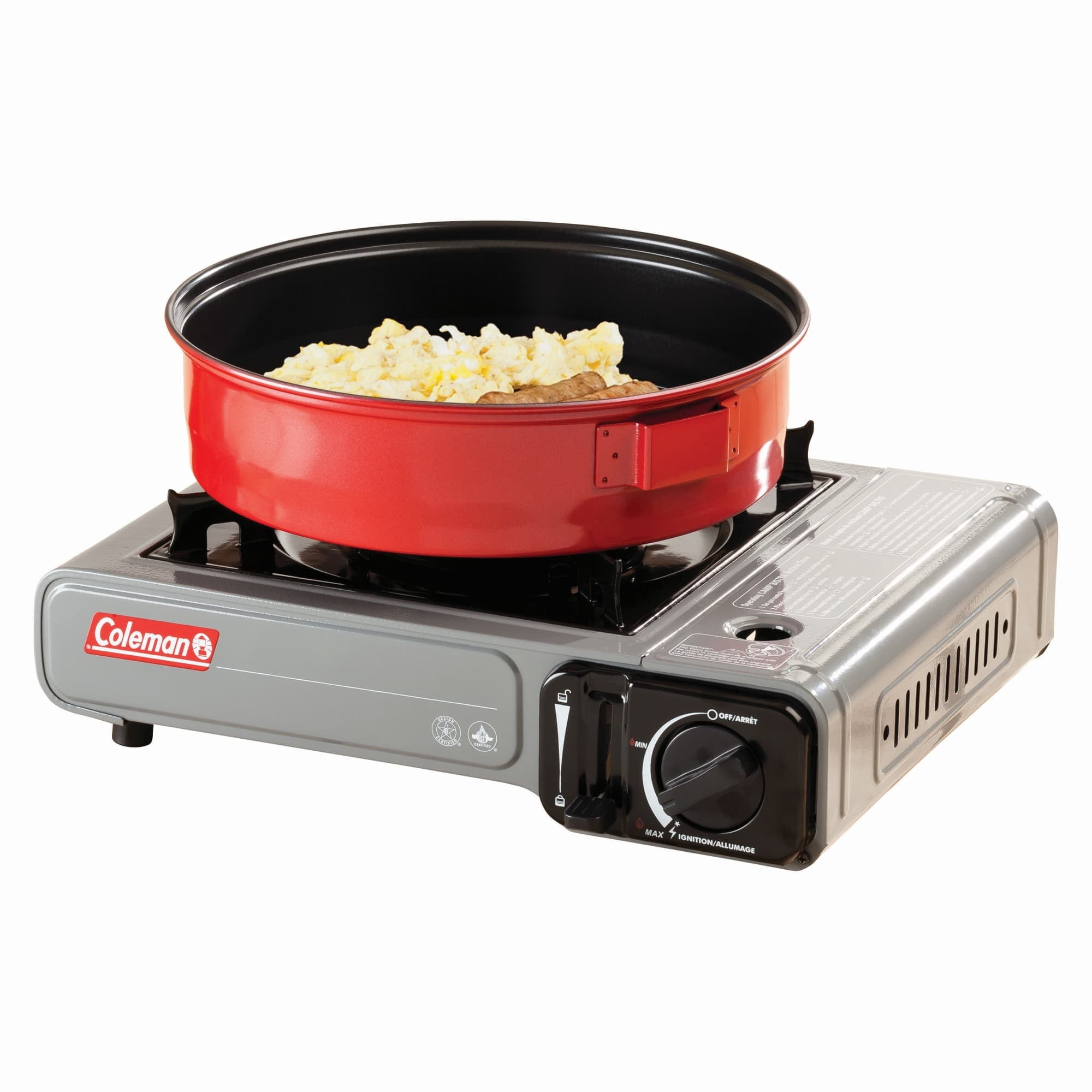 Coleman Tabletop Portable Butane Gas Camping Stove - 1 Burner, Gray