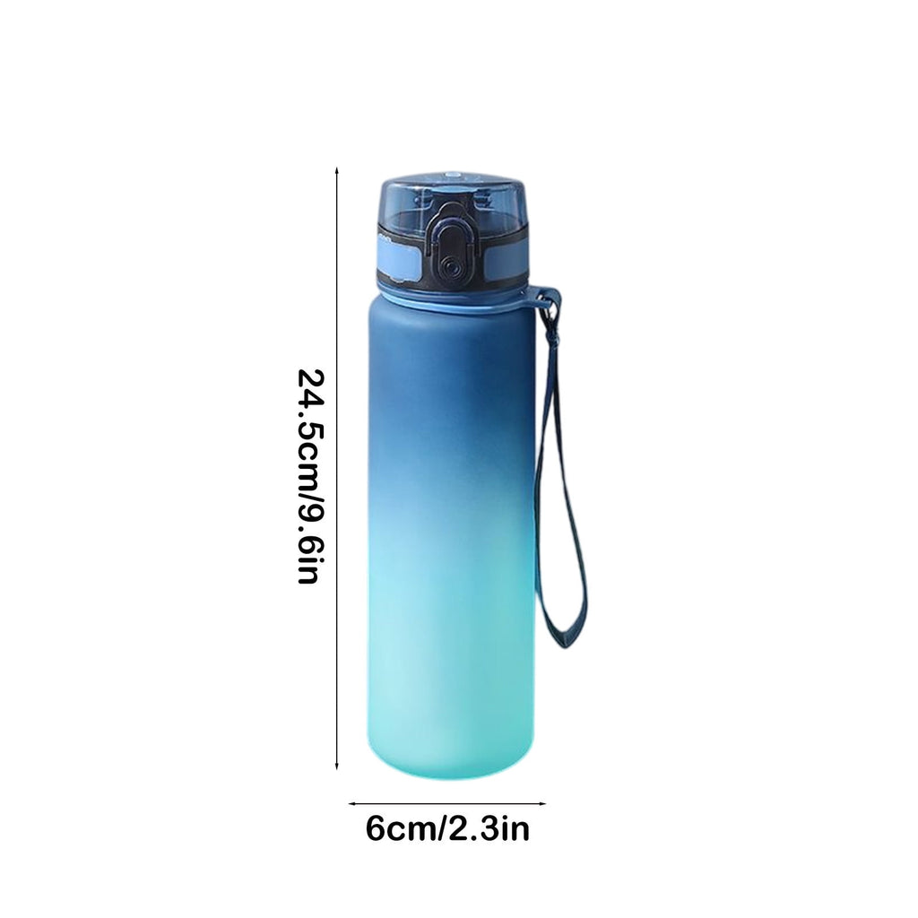 Kumdkd 24oz Leakproof Water Bottle with Infuser - Gradient Color Tritan Sports Cup for Gym & Hiking - BPA-Free Thermal Locking Tumbler for Hot/Cold Drinks