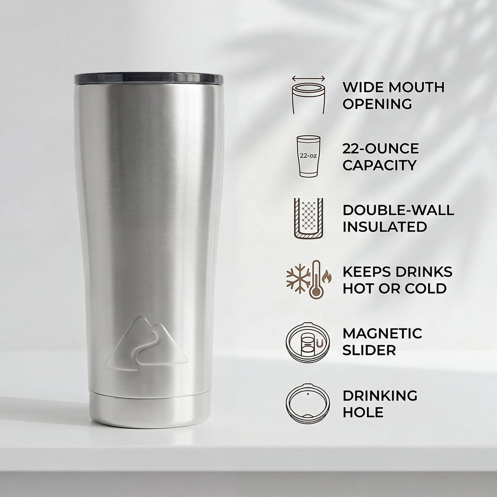 Ozark Trail 22 oz Stainless Steel Insulated Tumbler - Silver