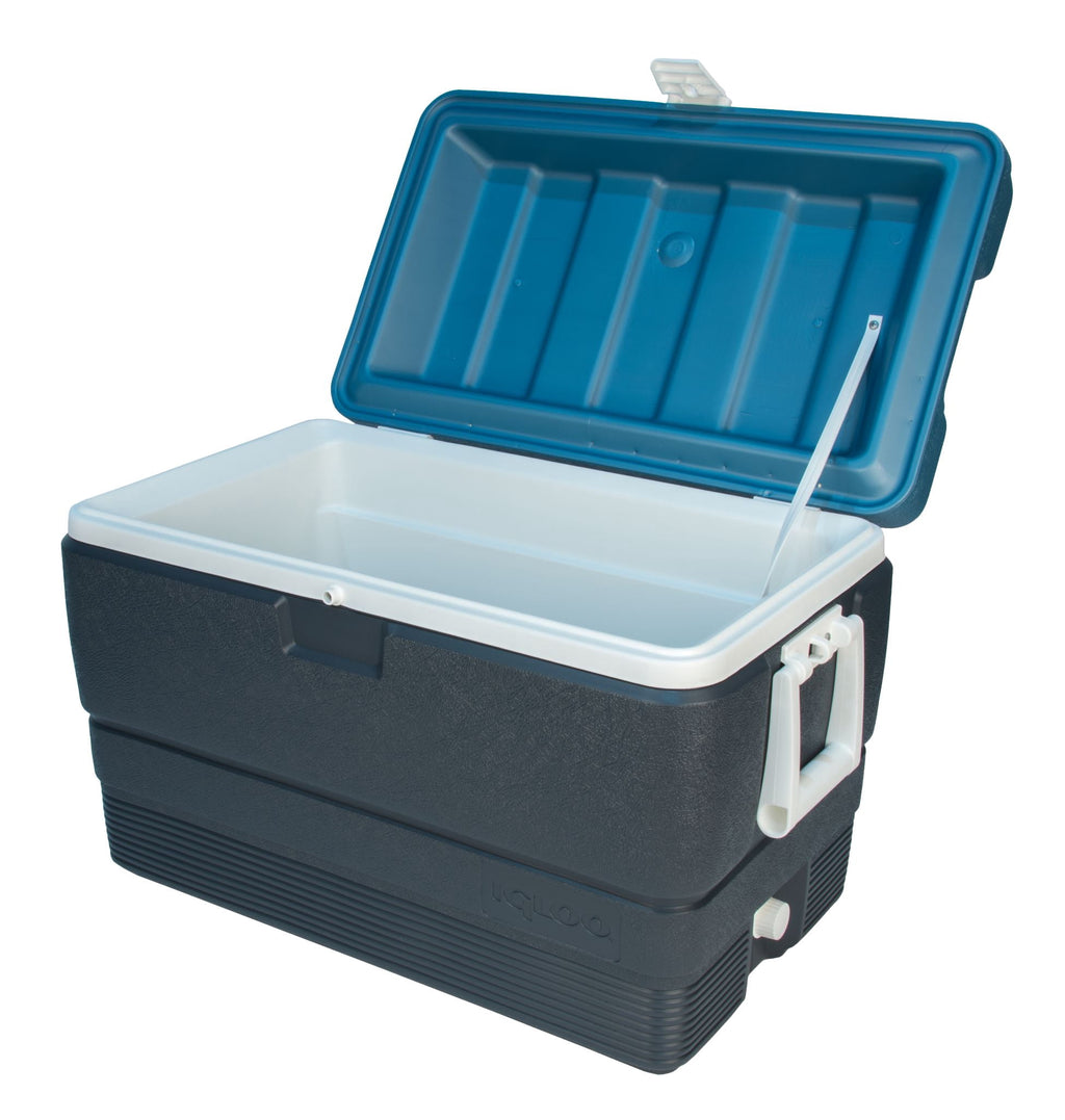 Igloo 50qt MaxCold Ice Chest Water Cooler with Snap-fit Latch - Blue