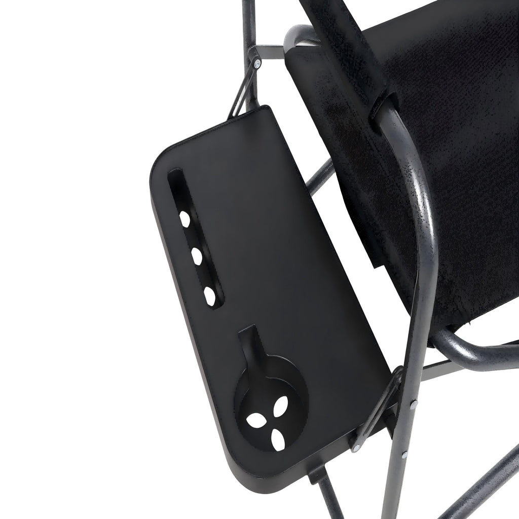 Ozark Trail Director Chair with Side Table - Black
