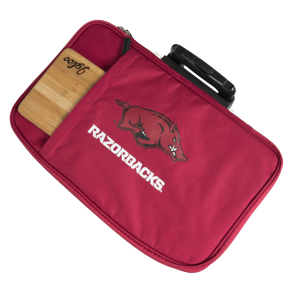 University of Arkansas Razorbacks 28 QT Laguna Soft Top Wheeled Cooler by Igloo - Red